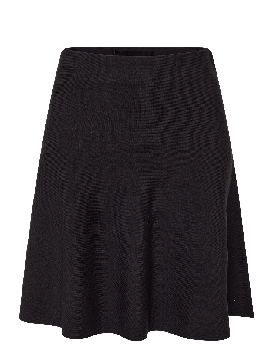 ella&il - Triny Merino Skirt - stickade kjolar - dark brown - 0