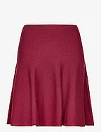 Triny merino skirt - RUBY RED
