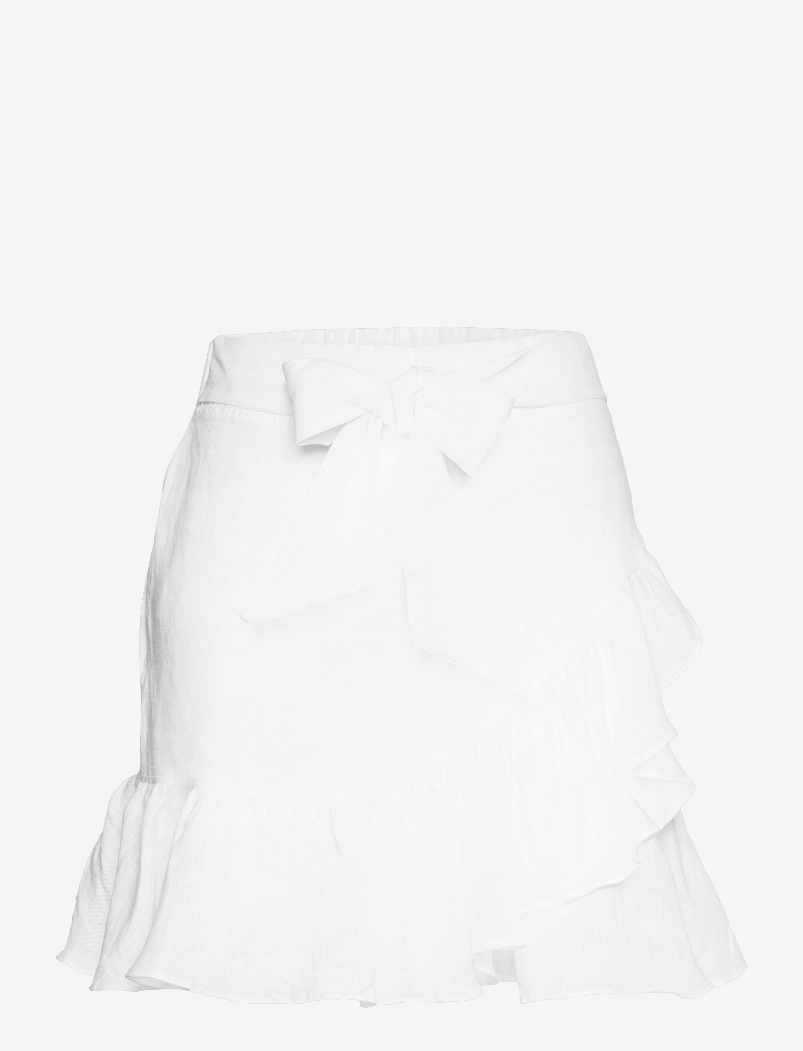 ella&il Julli linen skirt - Nederdele - WHITE / white
