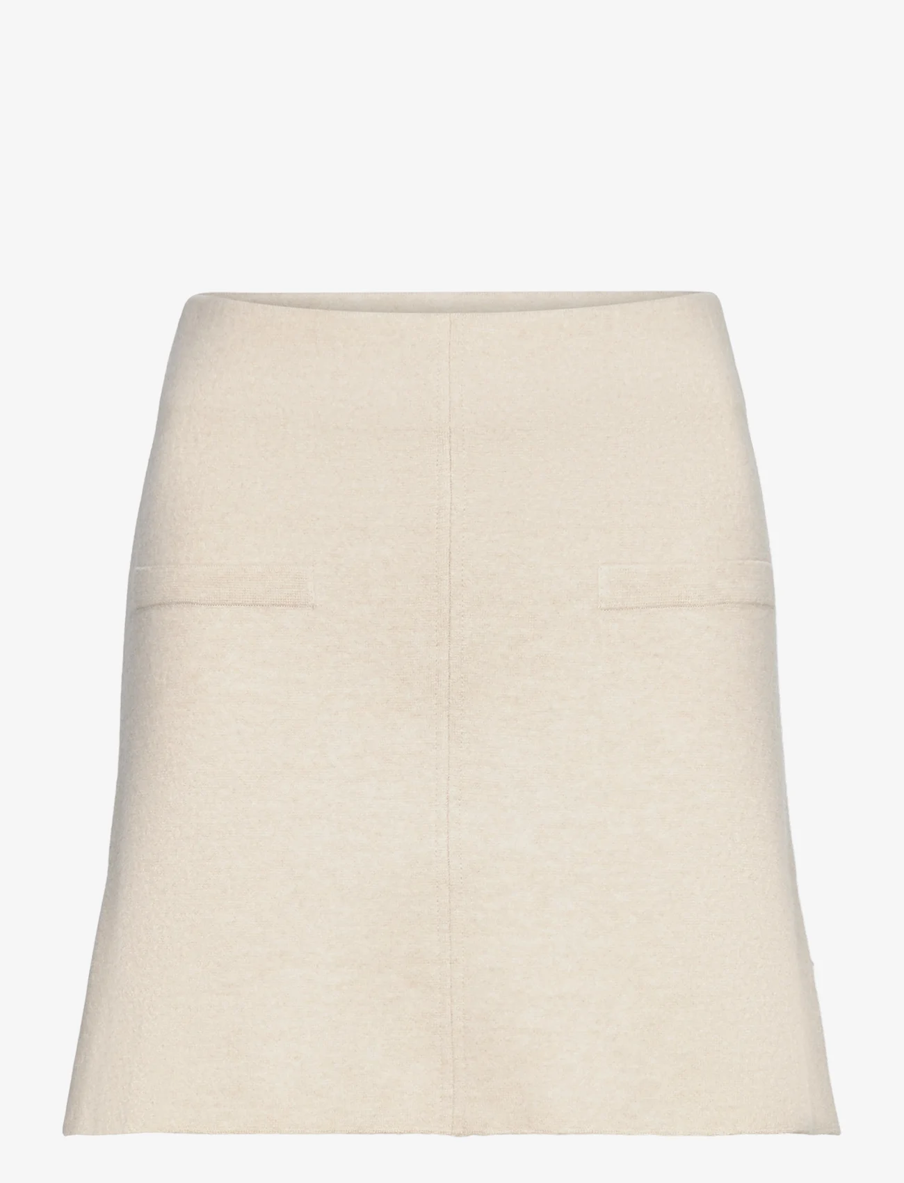 ella&il - Maiken merino skirt - korte nederdele - sand - 0