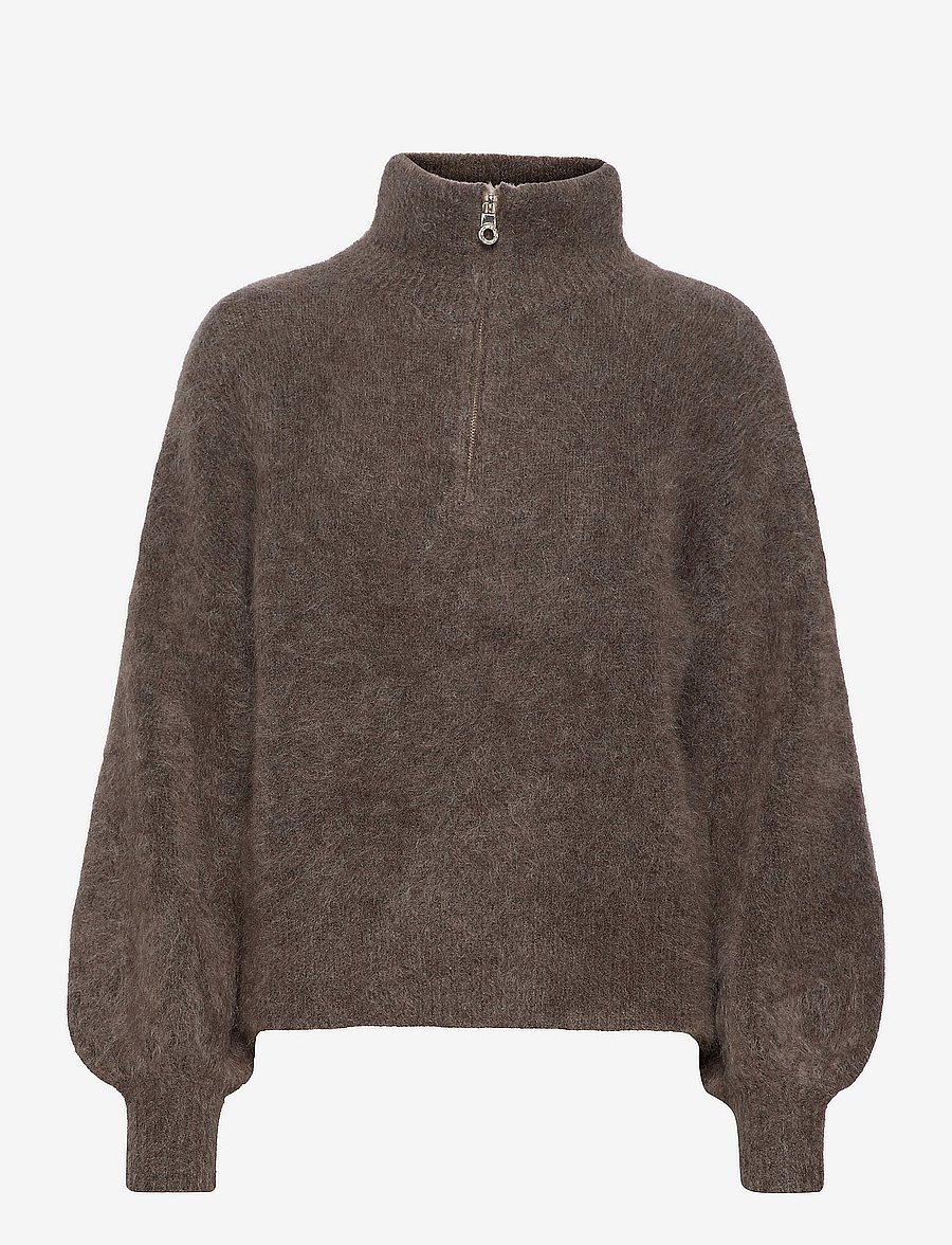 ella&il - Li Chunky Sweater - stickade tröjor - brown - 0