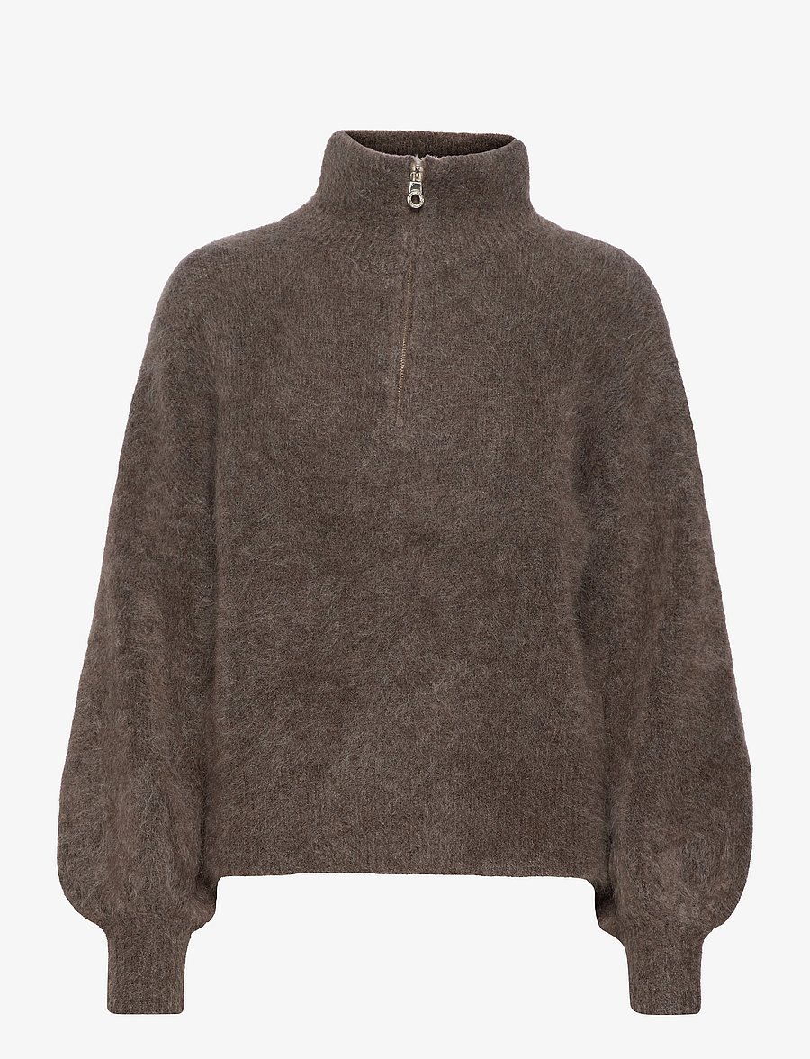 ella&il - Li Chunky Sweater - stickade tröjor - brown - 0