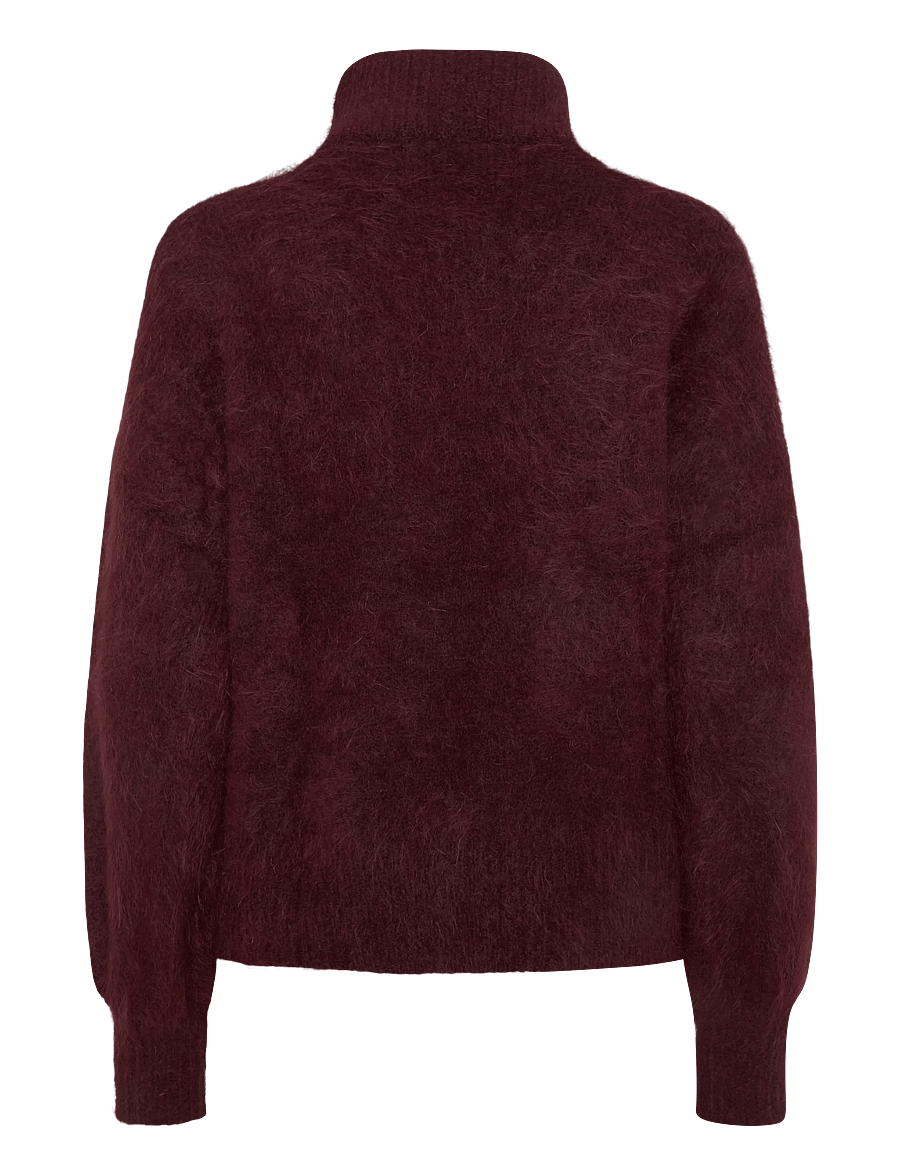 ella&il - Li Chunky Sweater - stickade tröjor - oxblood - 2
