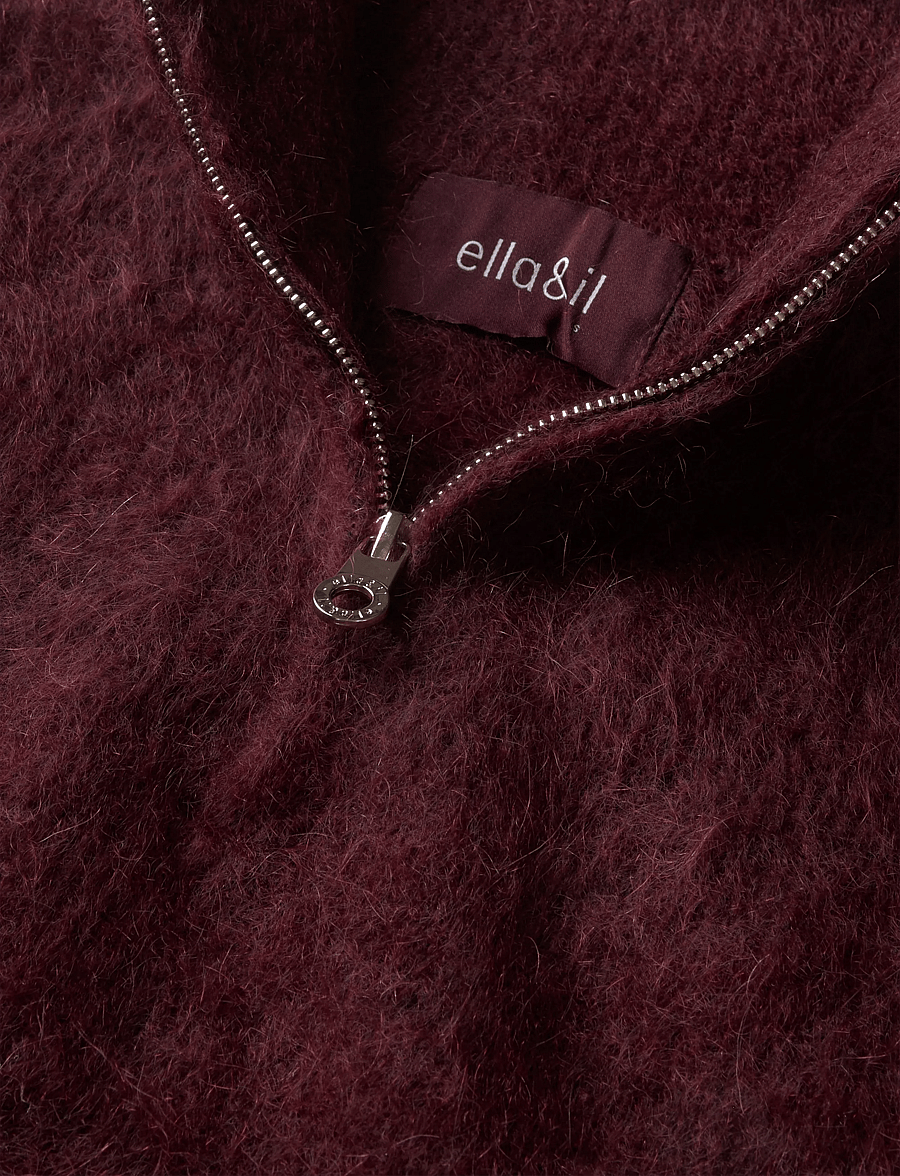 ella&il - Li Chunky Sweater - stickade tröjor - oxblood - 3