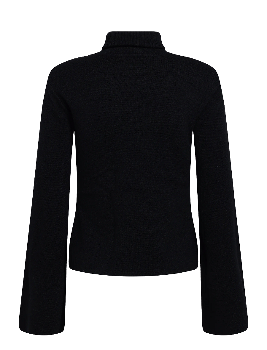 ella&il - Poneh Merino Sweater - rullekraver - black - 2