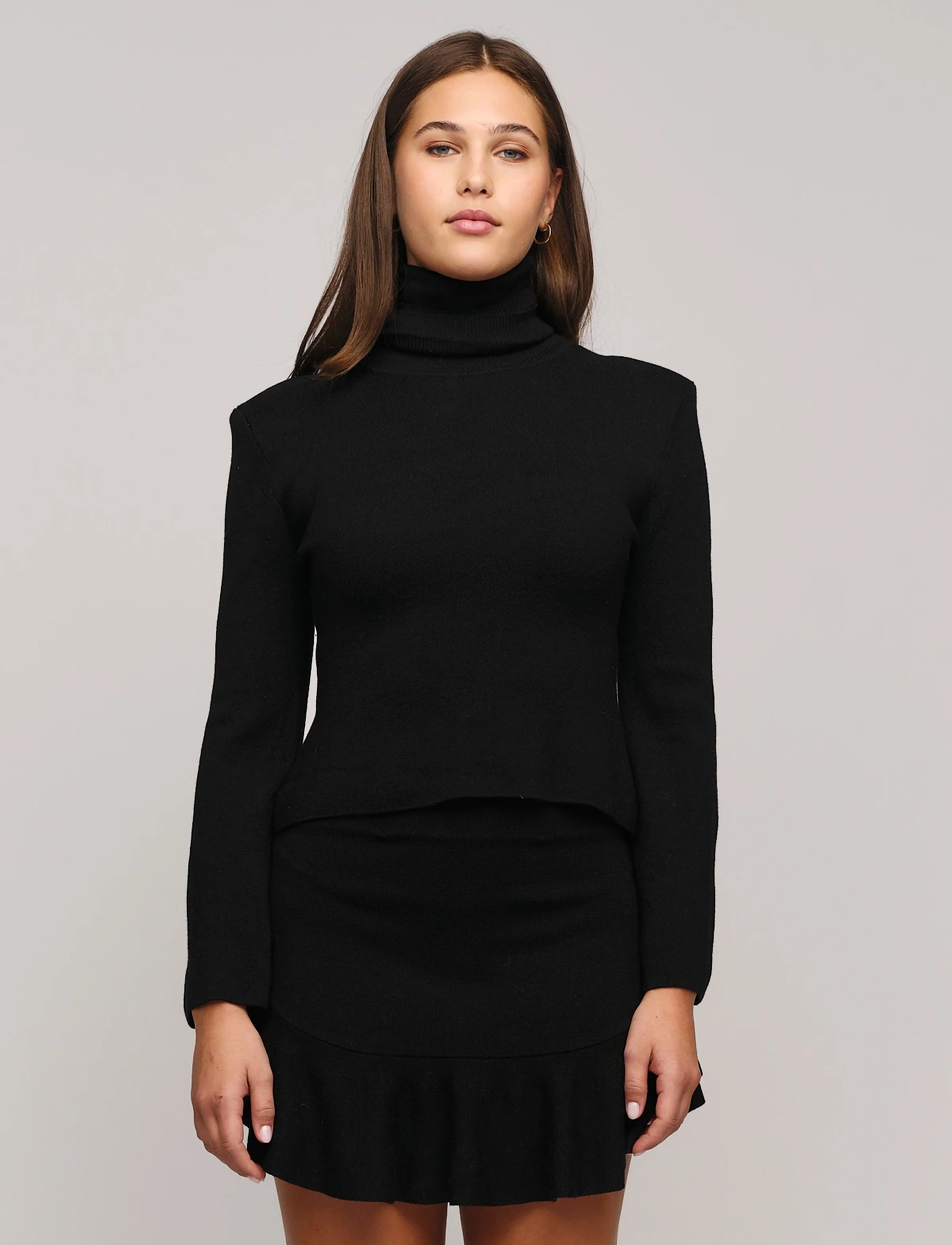 ella&il - Poneh Merino Sweater - rollkragenpullover - black - 0