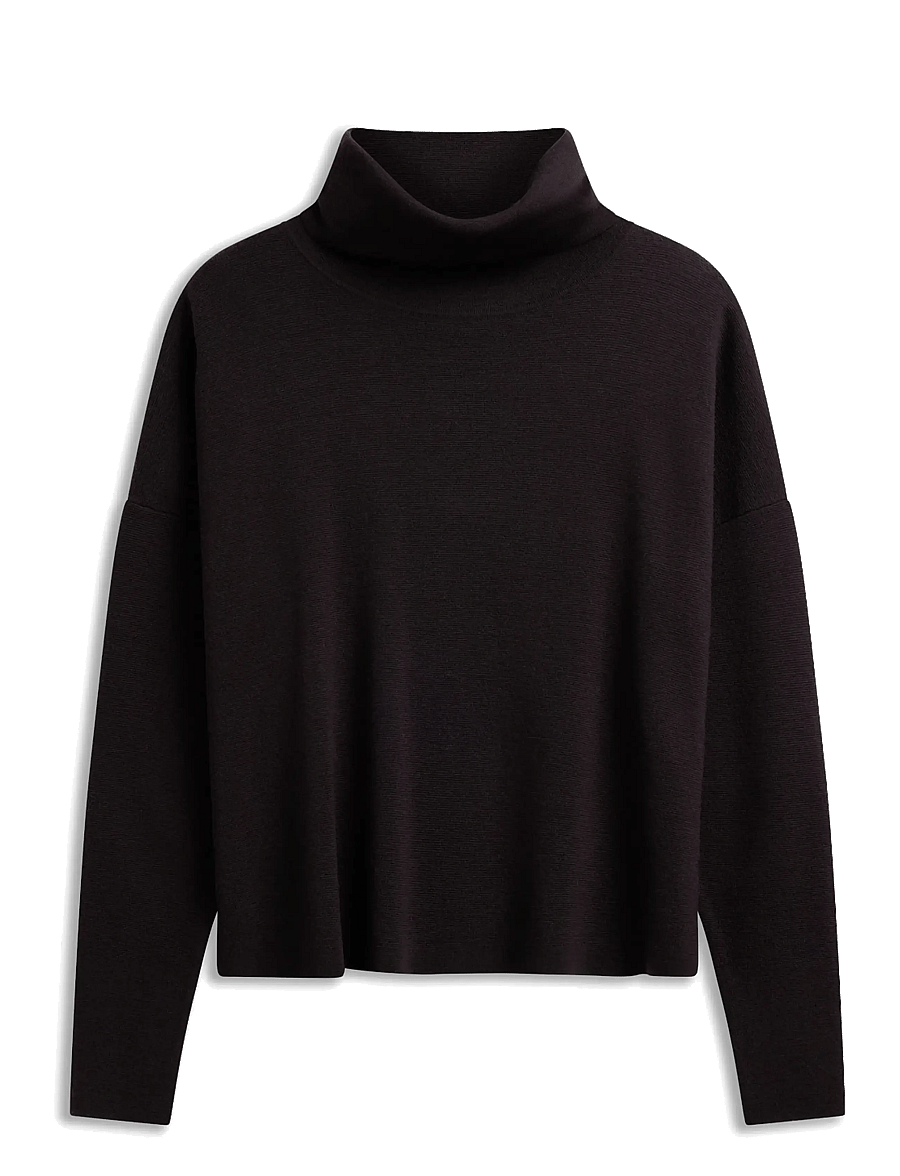 ella&il - Poneh Merino Sweater - rullekraver - dark brown - 1