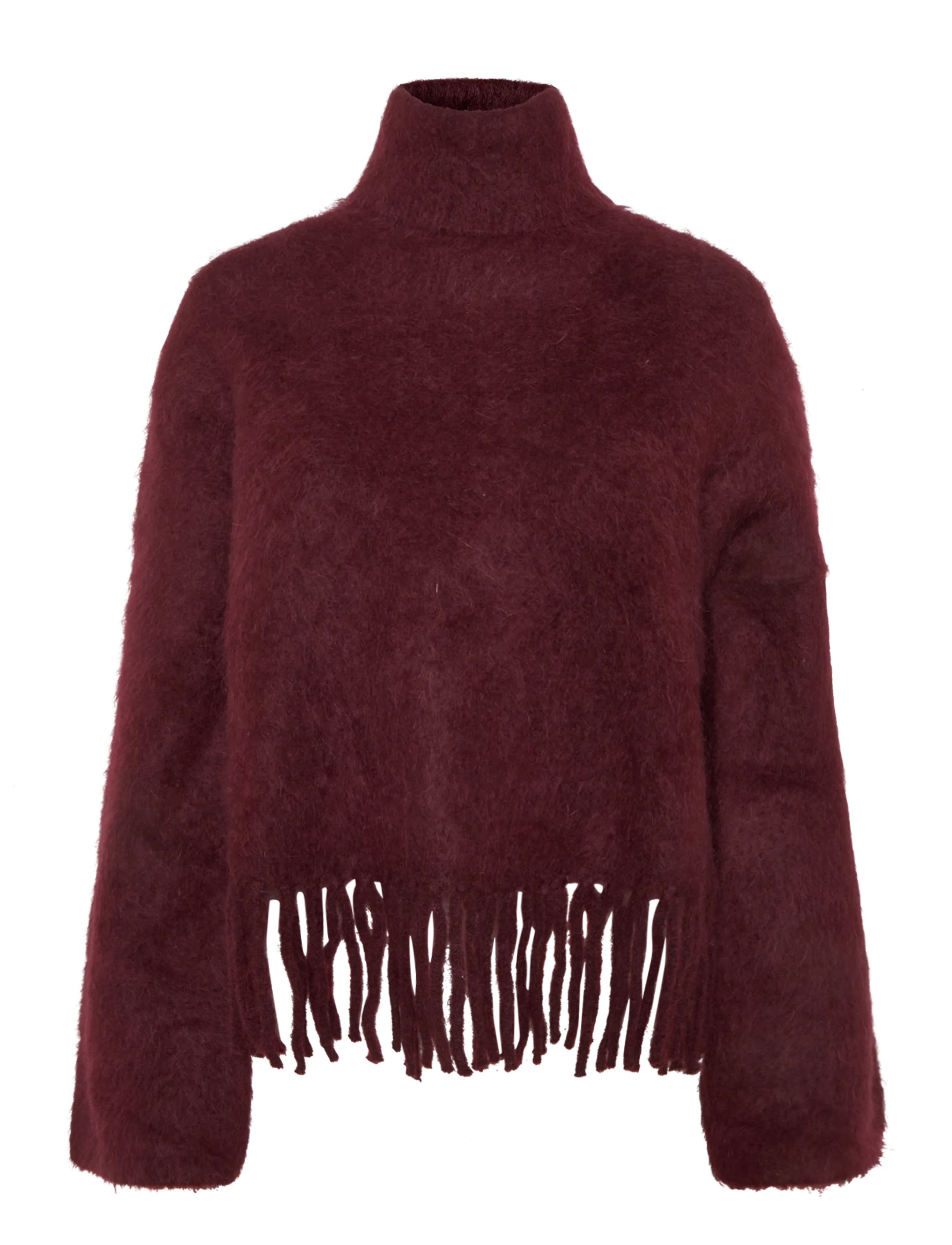 ella&il Milena Chunky Sweater - Polotröjor - OXBLOOD / burgundy