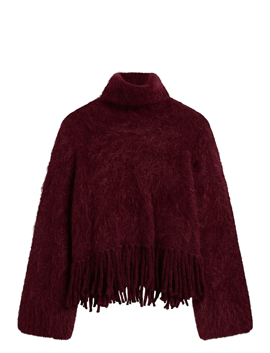 ella&il - Milena Chunky Sweater - oxblood - 1