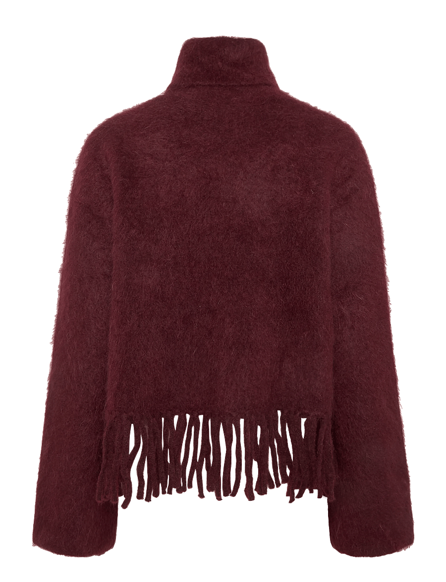 ella&il - Milena Chunky Sweater - stickade tröjor - oxblood - 2