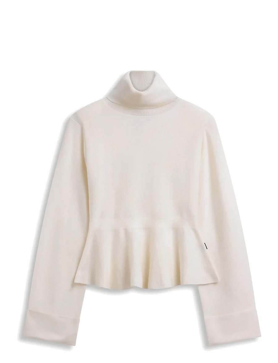 ella&il - Ovie Merino Sweater - striktrøjer - white - 1