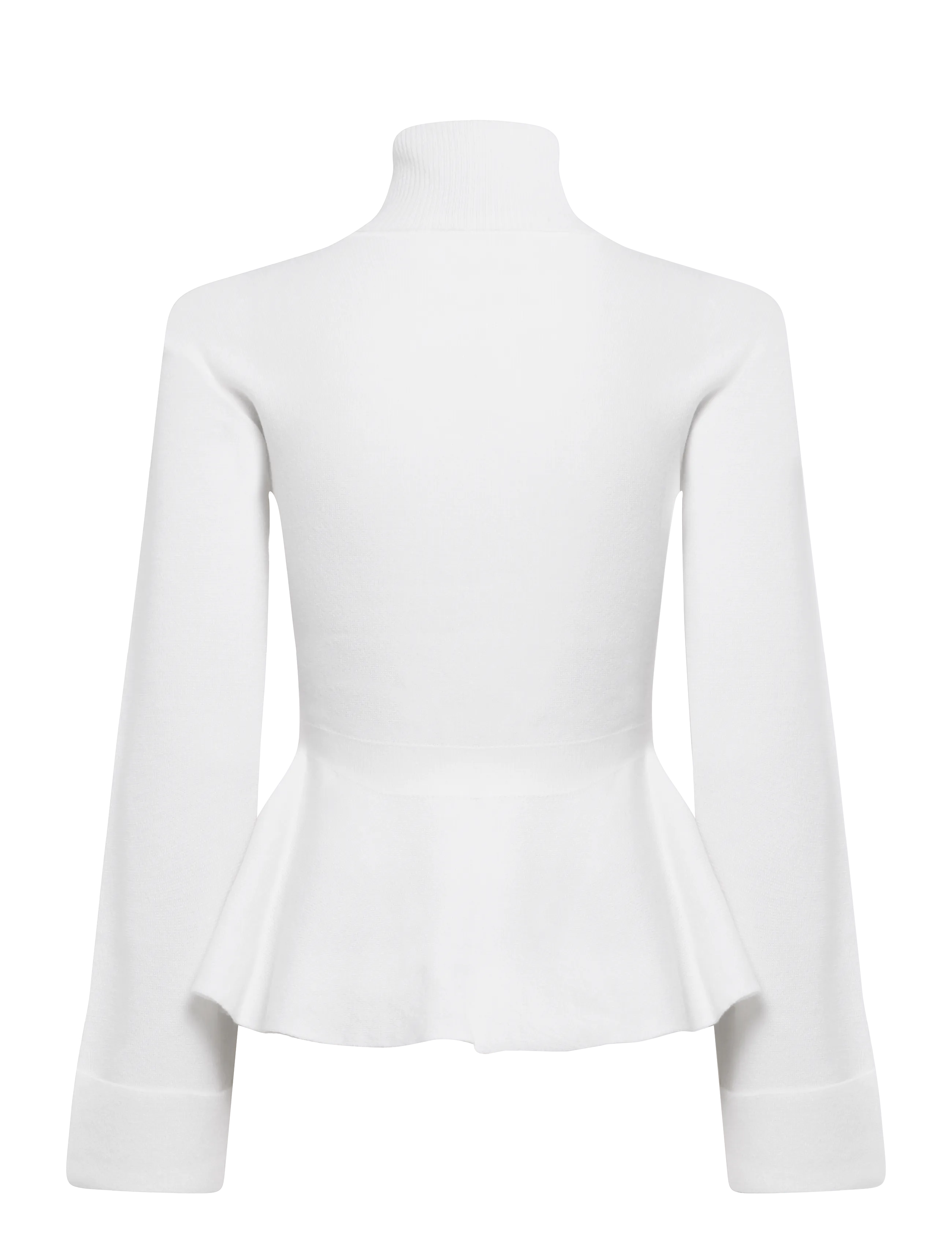 ella&il - Ovie Merino Sweater - stickade tröjor - white - 2