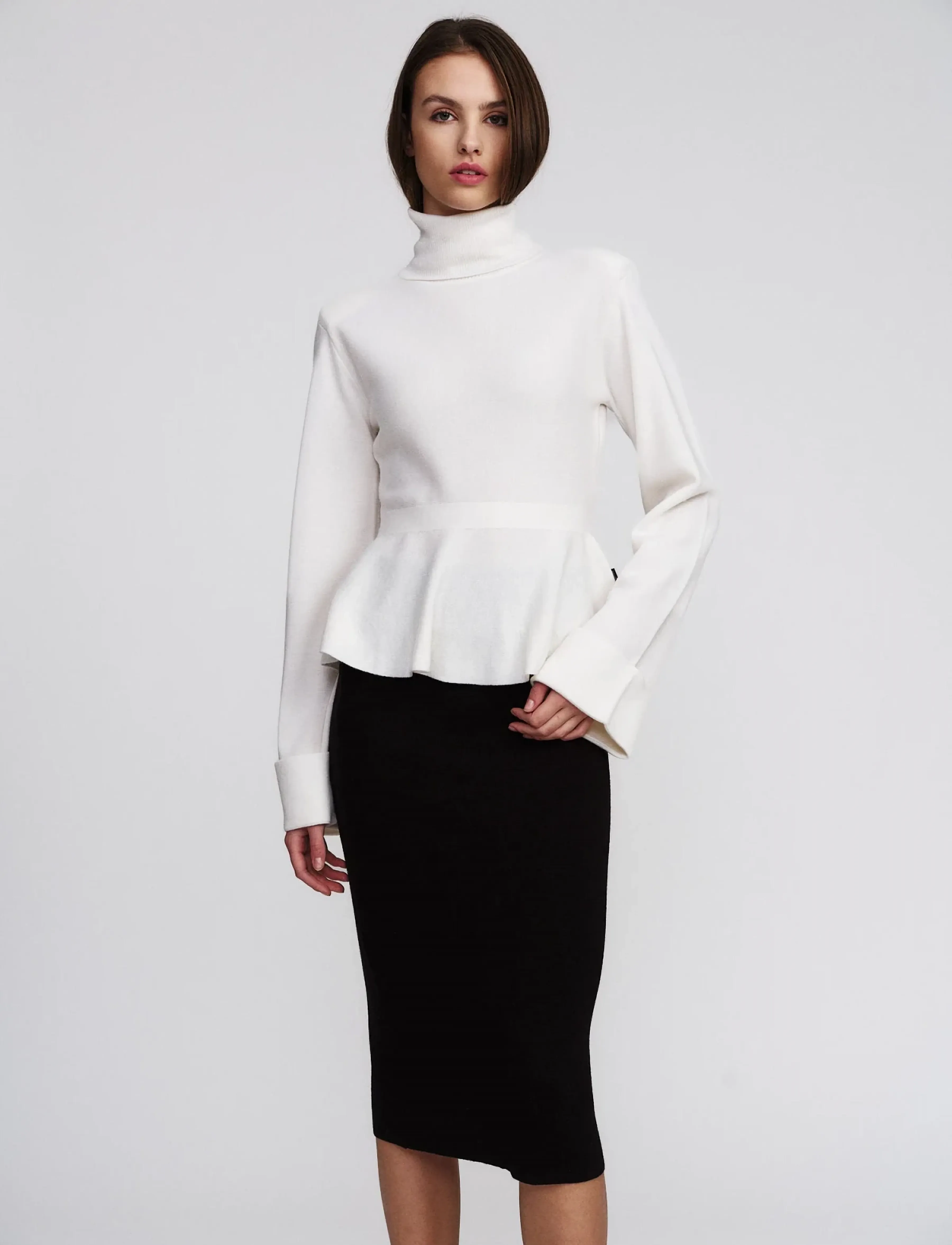 ella&il - Ovie Merino Sweater - striktrøjer - white - 0