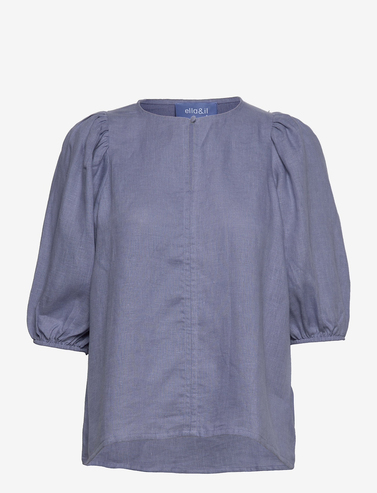 ella&il - Anna linen top - dusty blue - 0