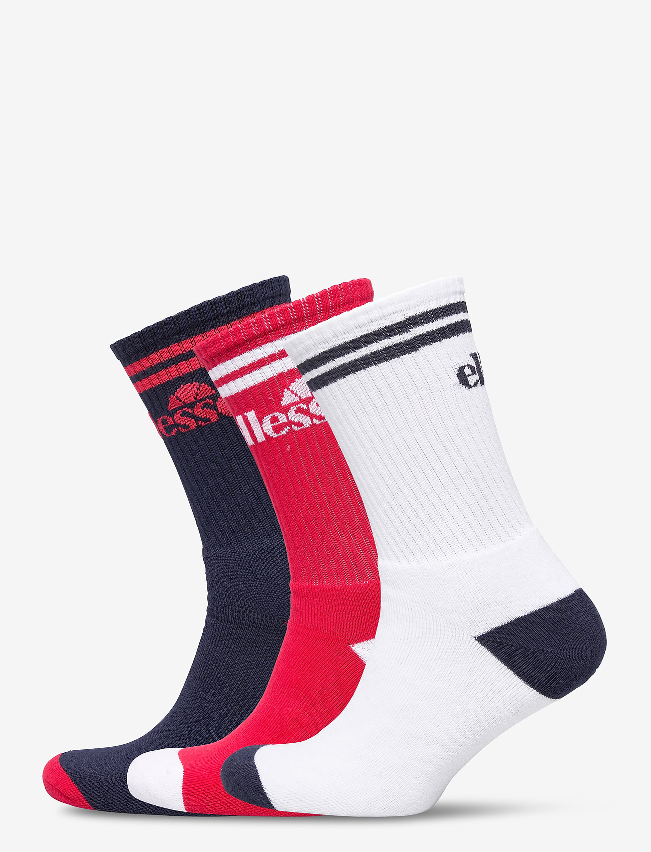 Ellesse - EL 3PK MENS SOCKS NAVY RED - navy red sports - 0