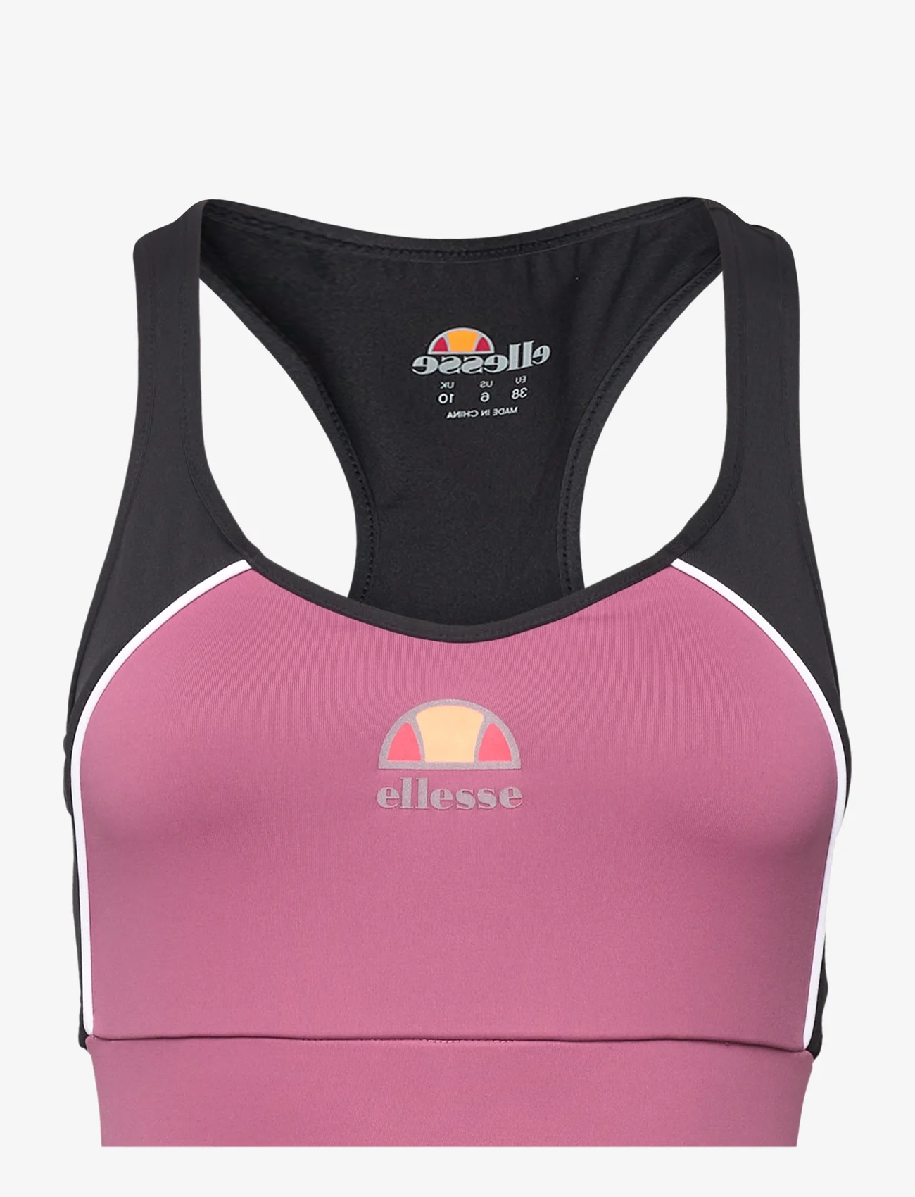 Ellesse - EL EVIE BRA TOP - sportinės liemenėlės: vidutiniškai prilaikančios - dark pink - 0