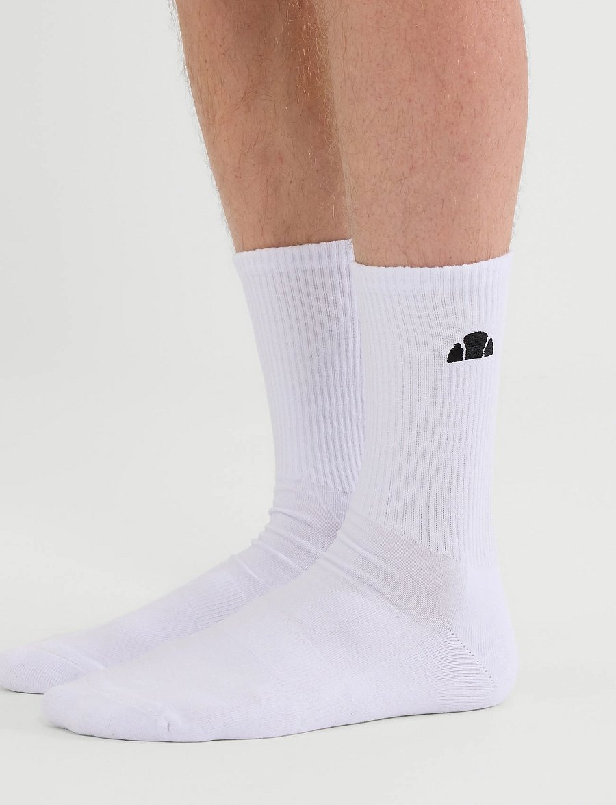 Ellesse - ALACRE CREW SOCK 3 PACK - klassikalised sokid - white - 0