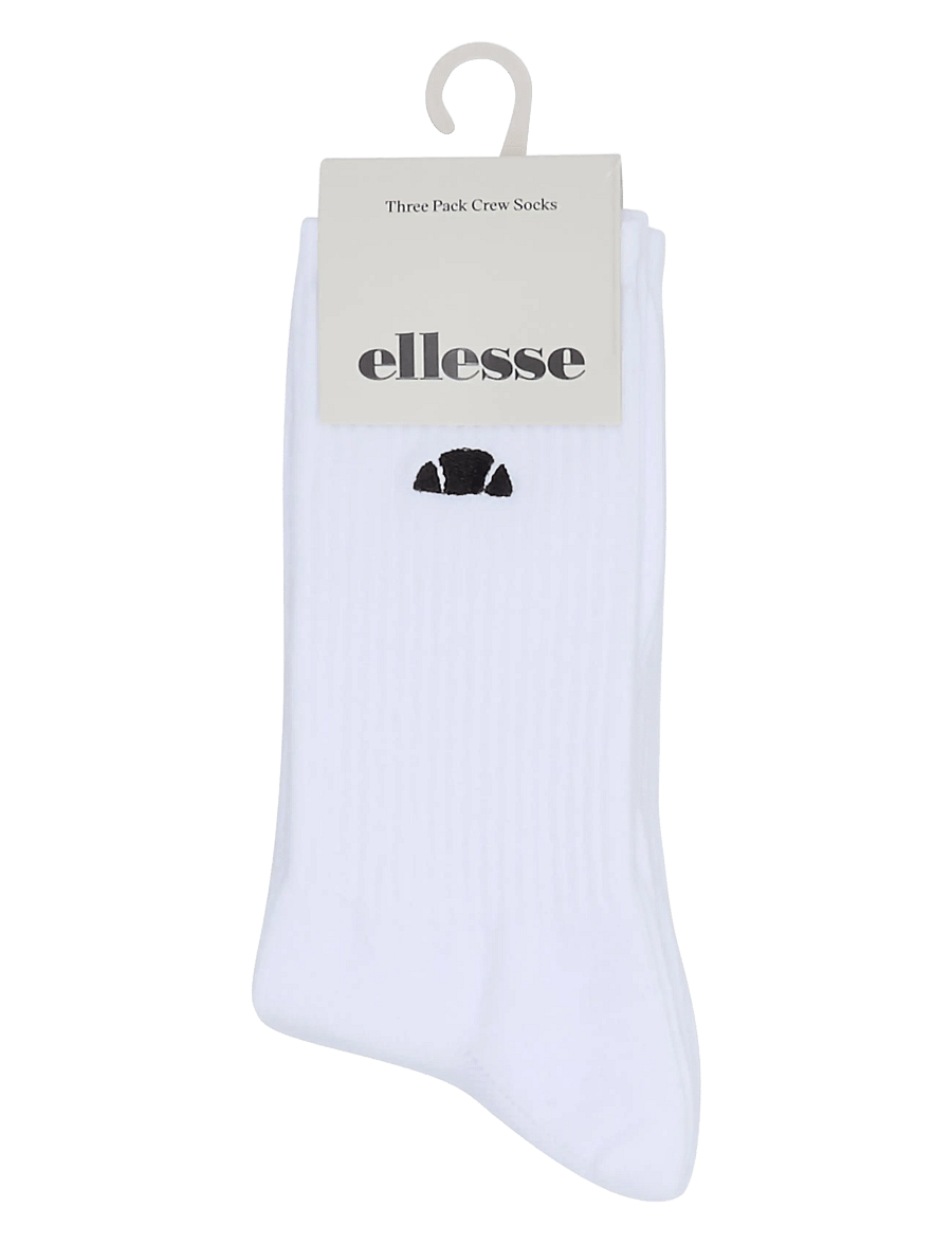 Ellesse - ALACRE CREW SOCK 3 PACK - klassikalised sokid - white - 2