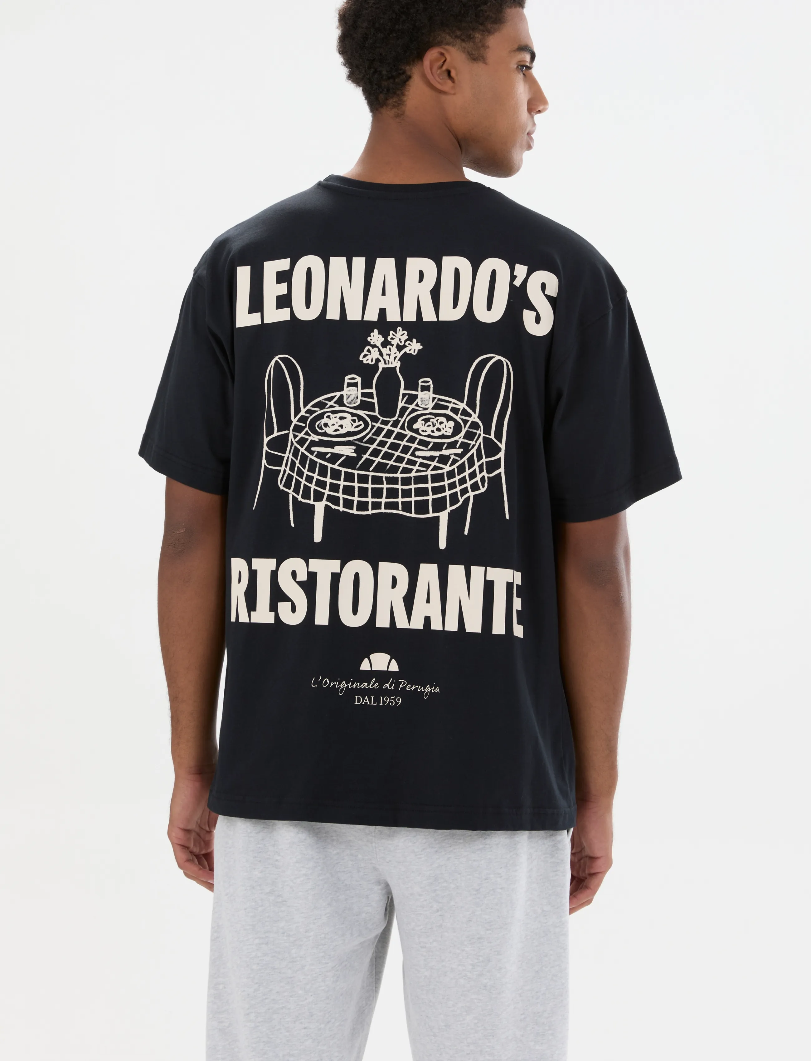 Ellesse - LEONARDOS TEE - kurzärmelige t-shirts - black - 4