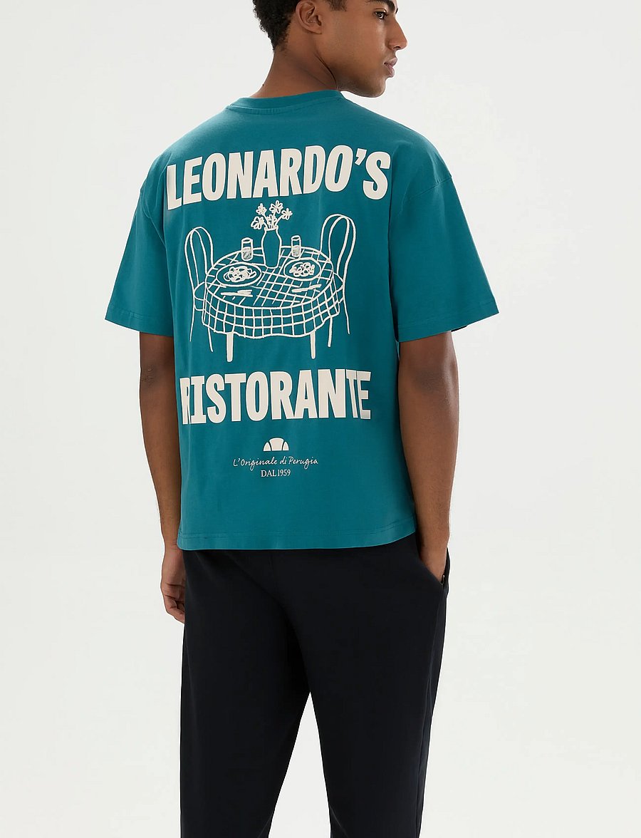 Ellesse - LEONARDOS TEE - lühikeste varrukatega t-särgid - teal - 0