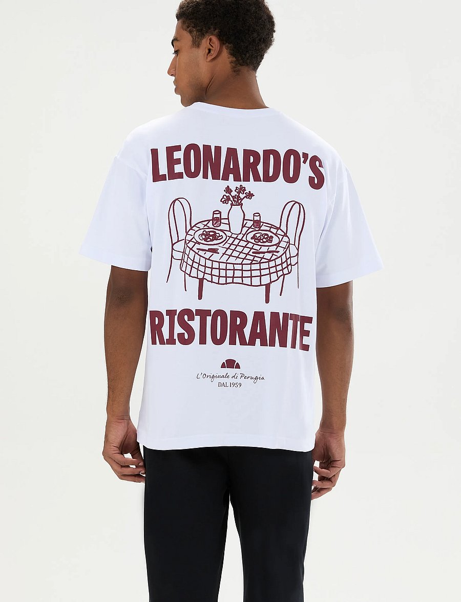Ellesse - LEONARDOS TEE - kortærmede t-shirts - white - 0