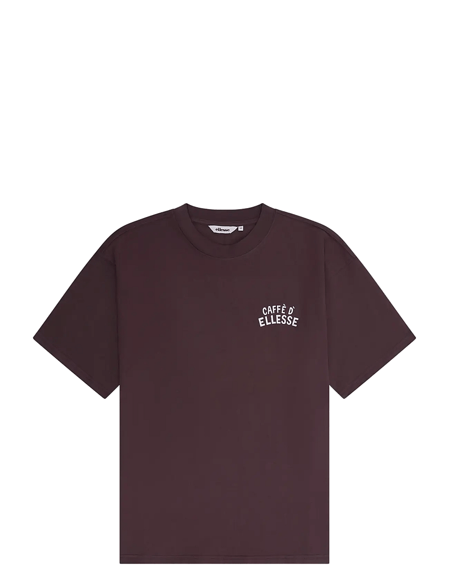 Ellesse - CAFFE TEE - kurzärmelige t-shirts - dark brown - 1