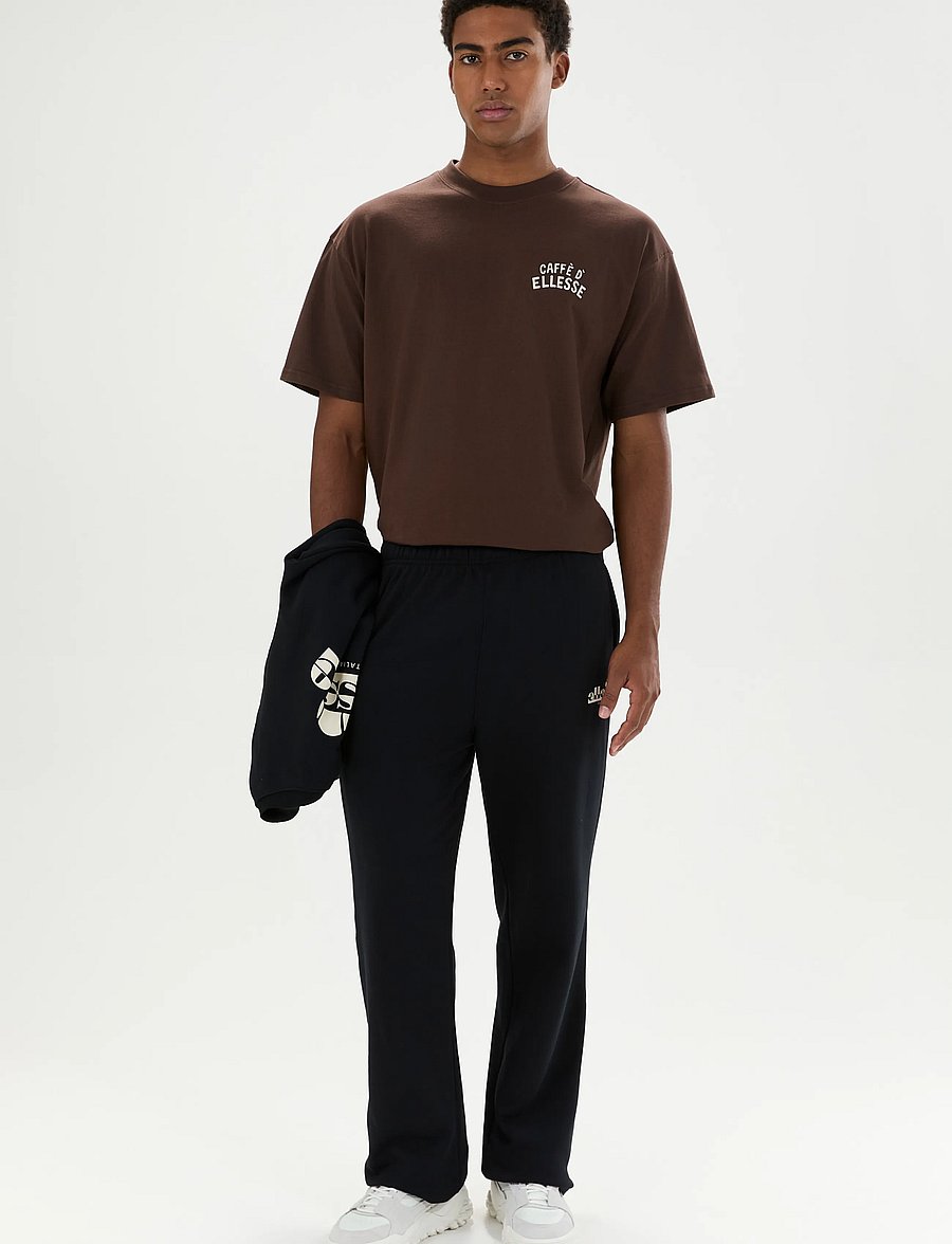 Ellesse - CAFFE TEE - kurzärmelige t-shirts - dark brown - 5