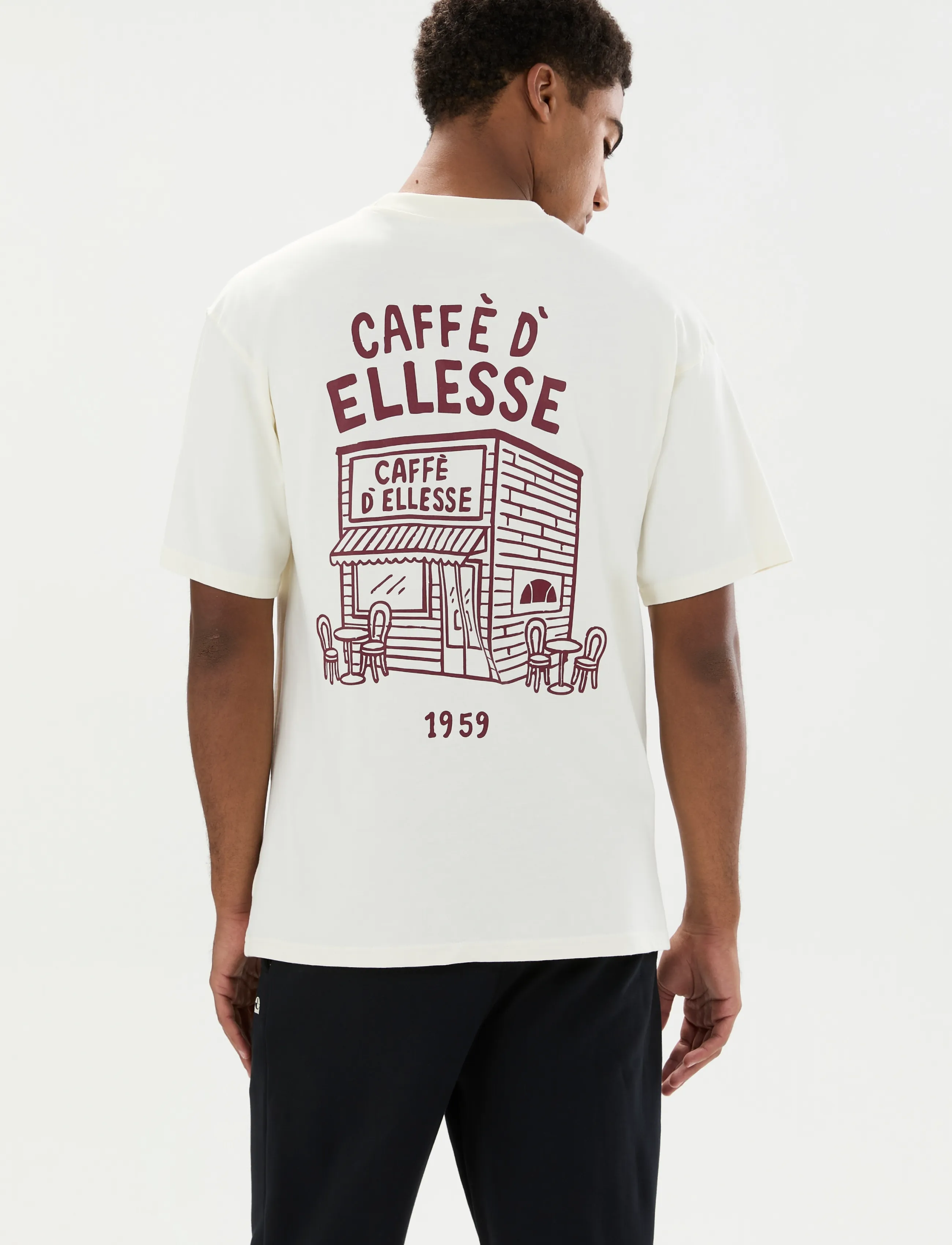 Ellesse CAFFE TEE - Tøj - ECRU / cream
