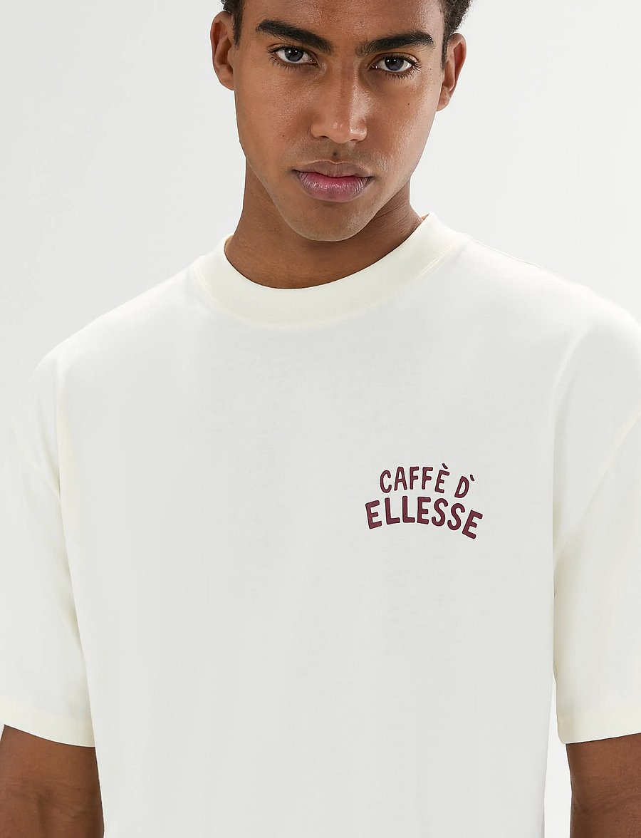 Ellesse - CAFFE TEE - kortermede t-skjorter - ecru - 5