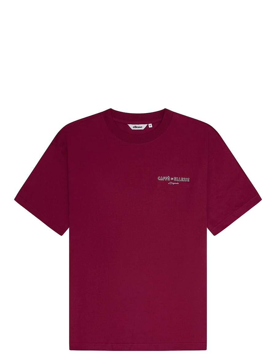 Ellesse - DECA TEE - lühikeste varrukatega t-särgid - crimson - 1