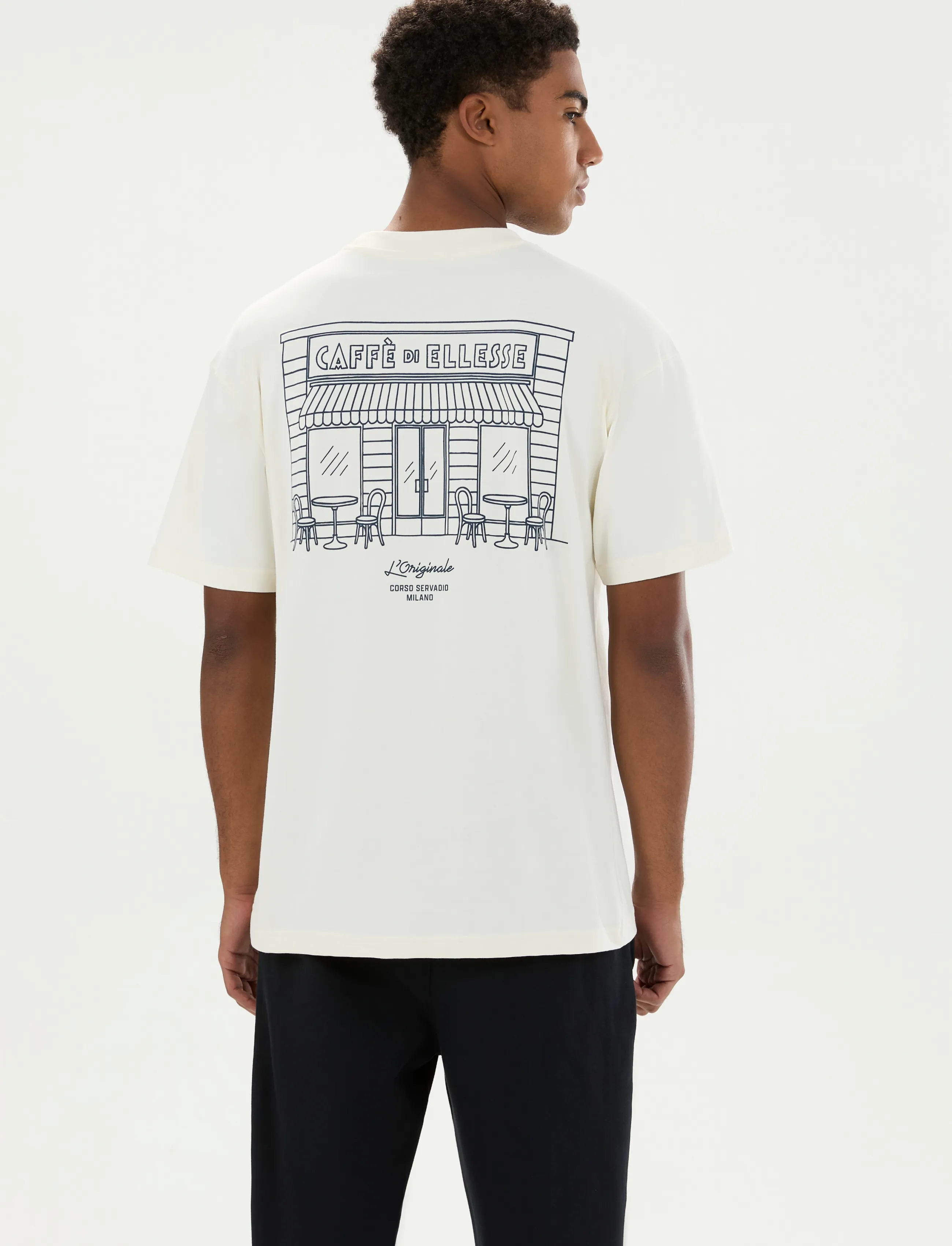 Ellesse DECA TEE - Tøj - ECRU / cream