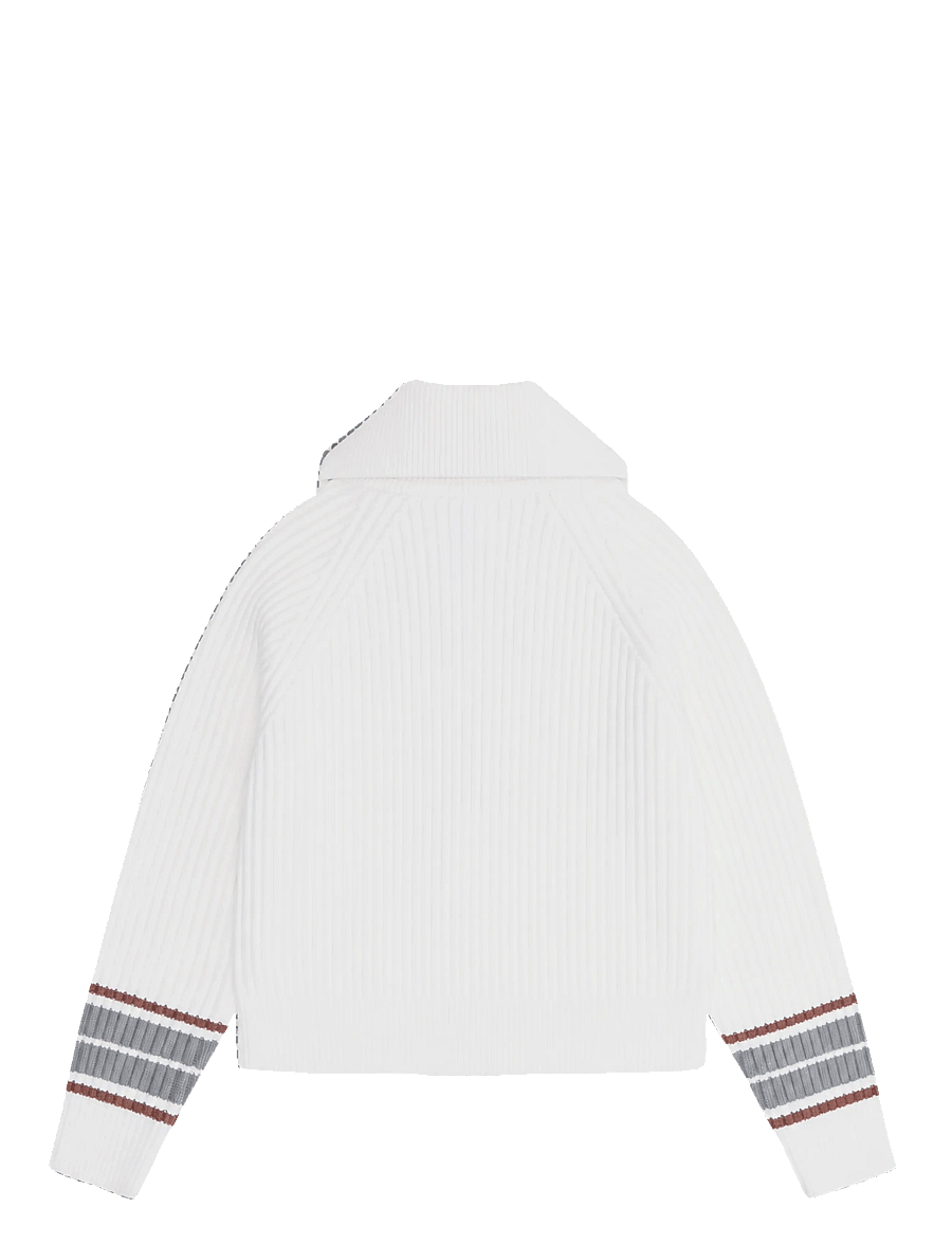 Ellesse - TOLLEGNO KNIT TRACK TOP - fullzip strik - ecru - 2