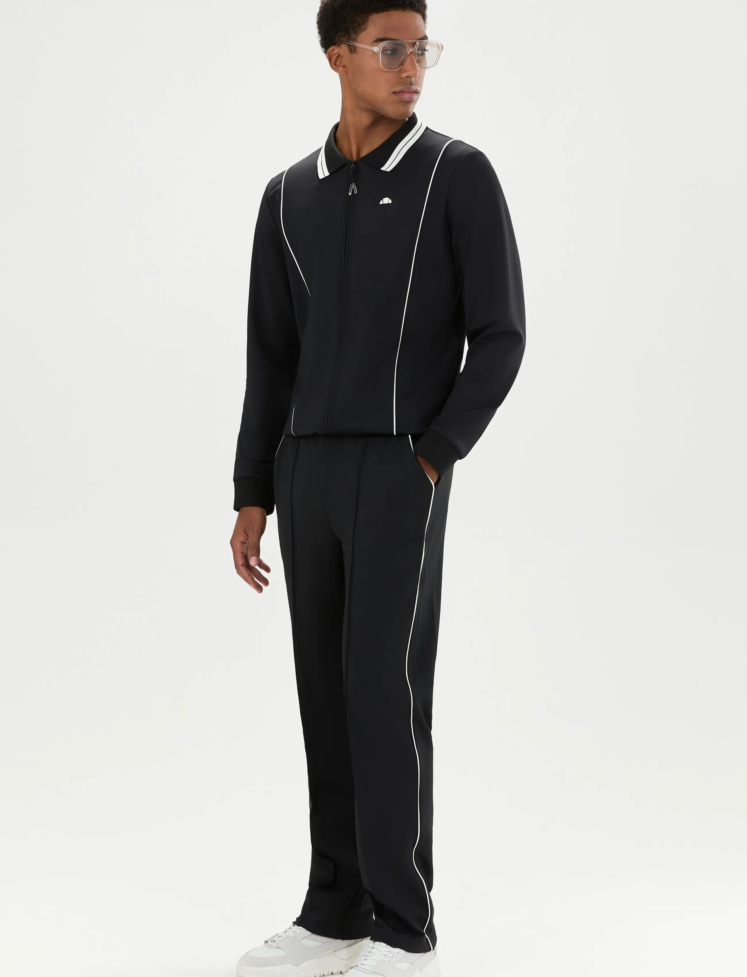 Ellesse - Avino Track Top - sweatshirts - black - 4