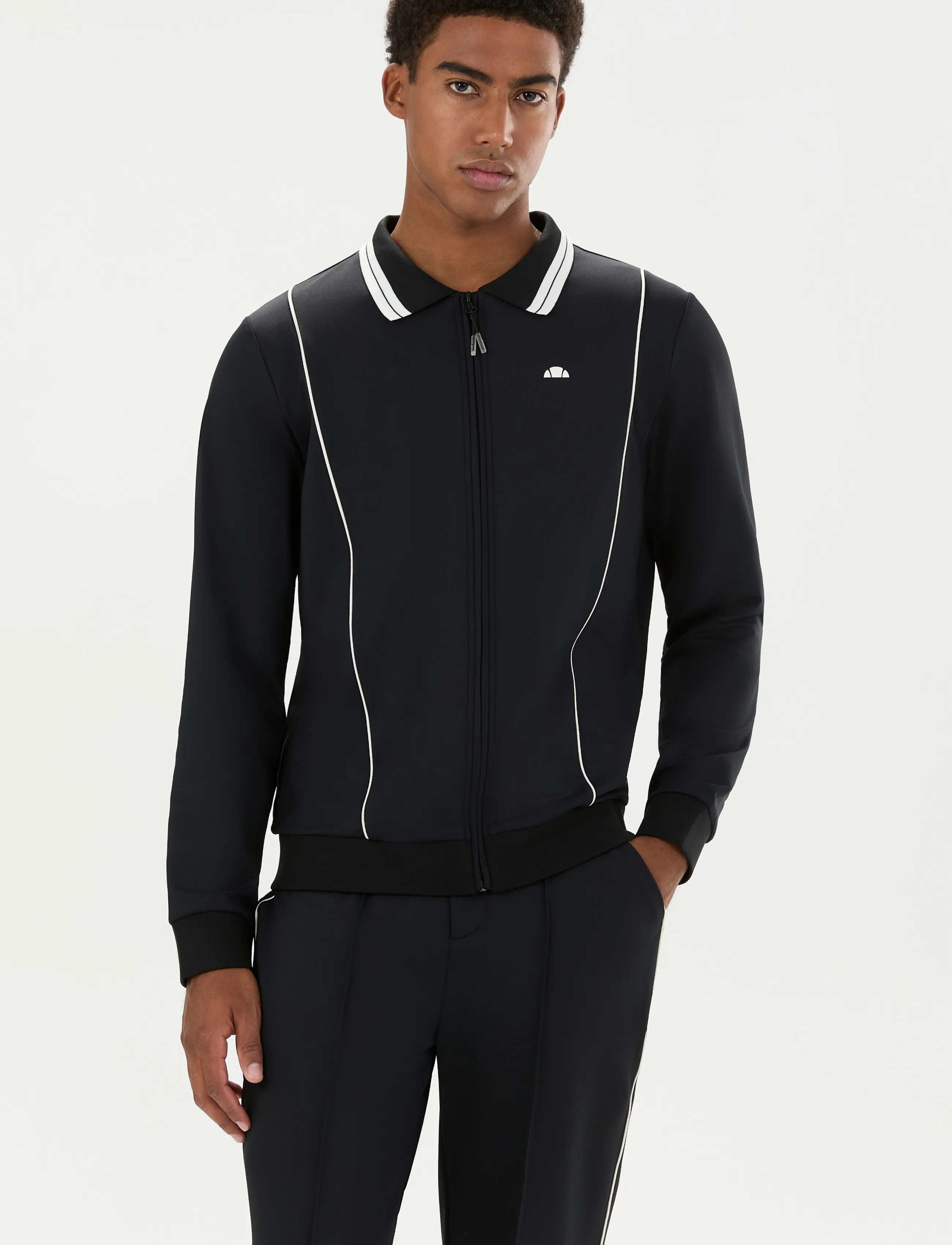 Ellesse - Avino Track Top - sweatshirts - black - 5
