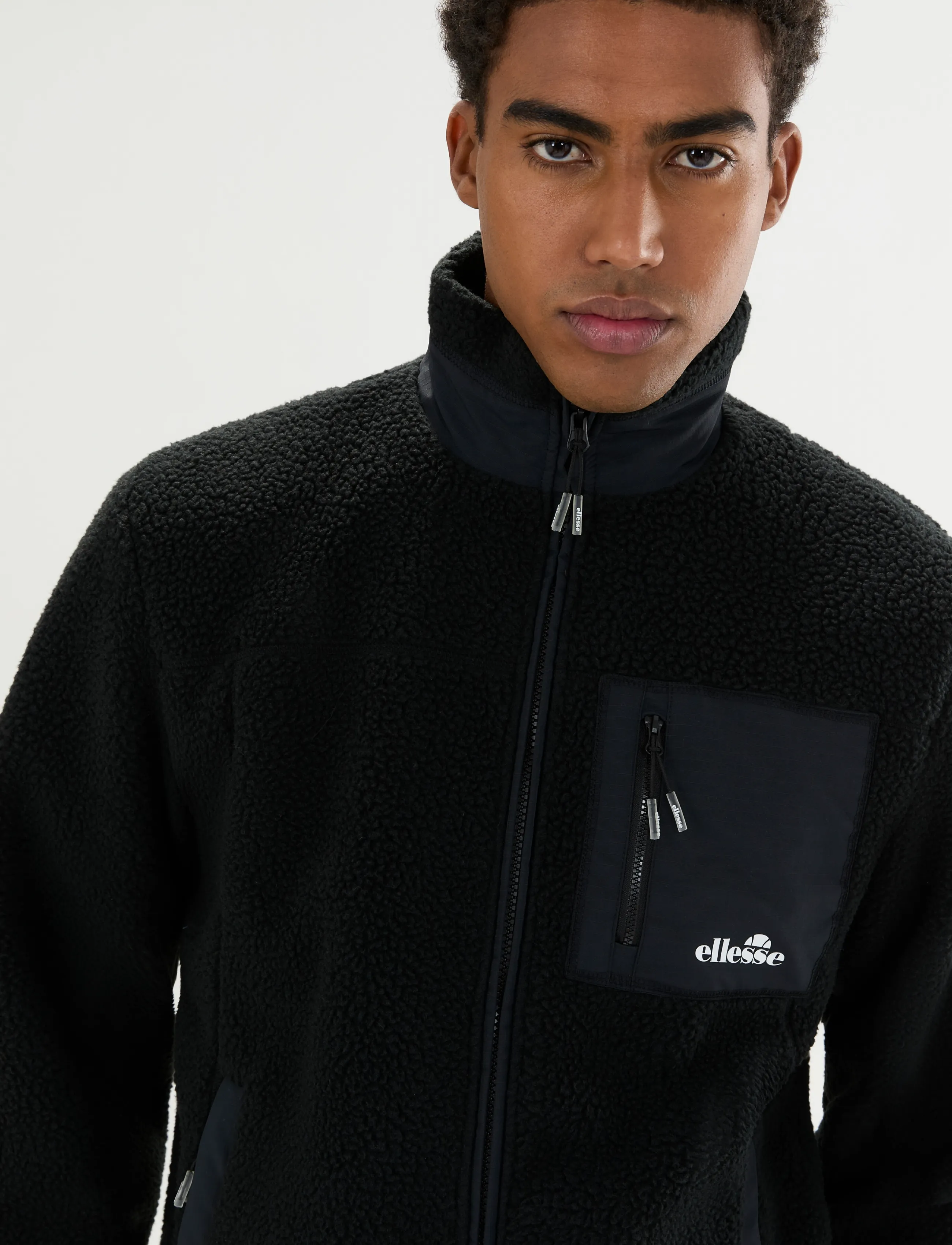 Ellesse - ZERANO 2 FZ JACKET - teddytröjor - black - 3