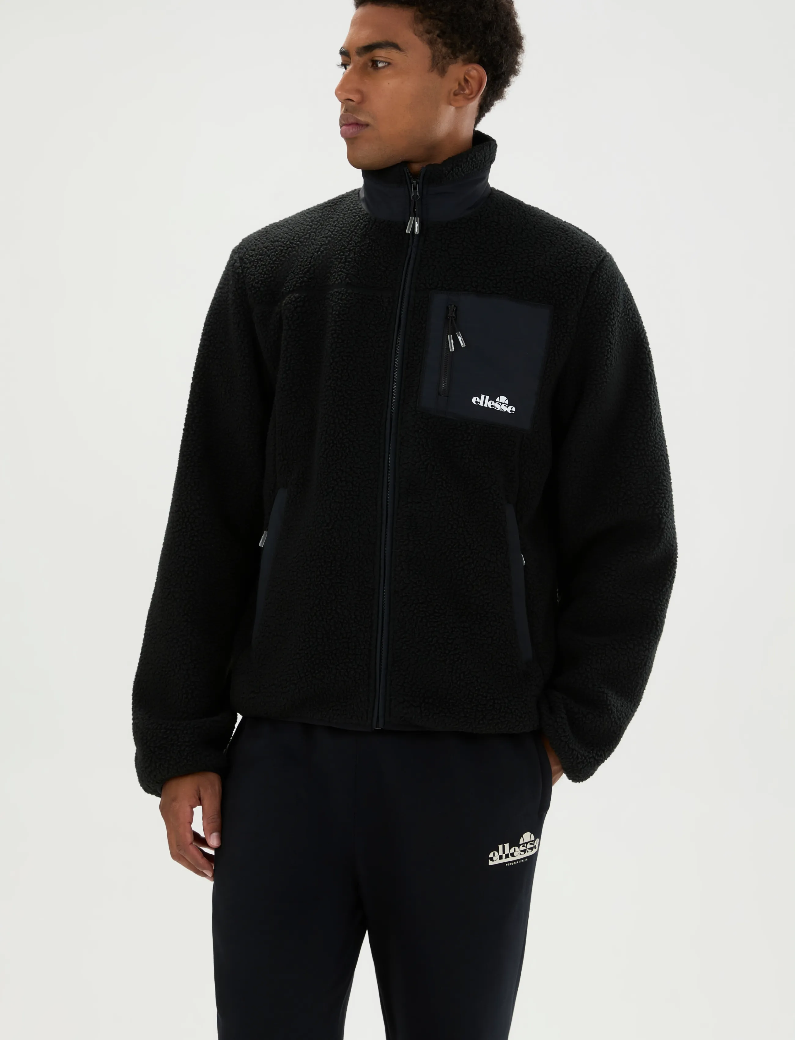 Ellesse - ZERANO 2 FZ JACKET - teddytröjor - black - 5
