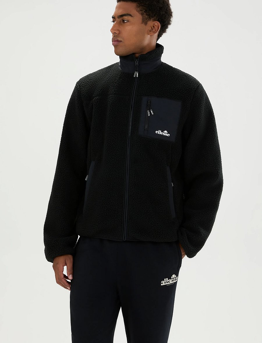 Ellesse - ZERANO 2 FZ JACKET - teddytröjor - black - 5