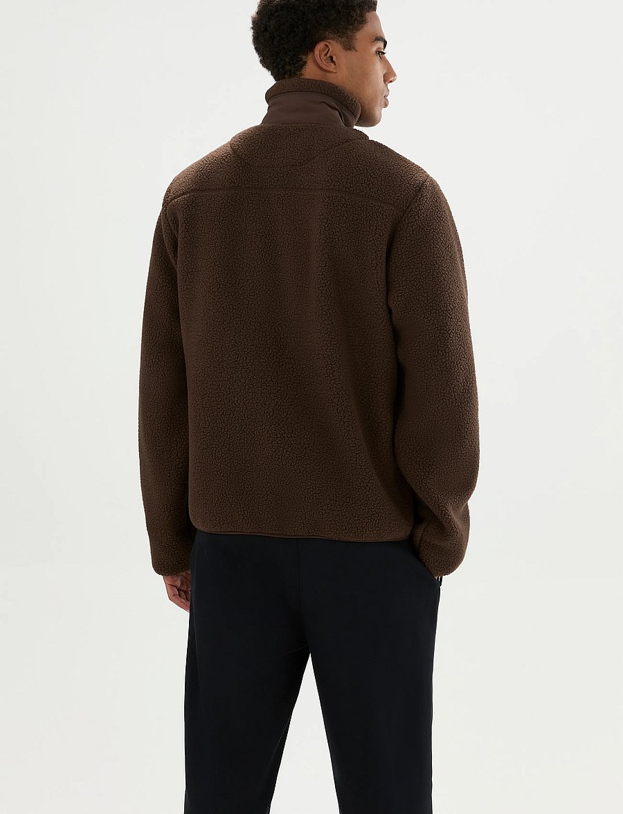 Ellesse - ZERANO 2 FZ JACKET - fleece-pullover - dark brown - 0