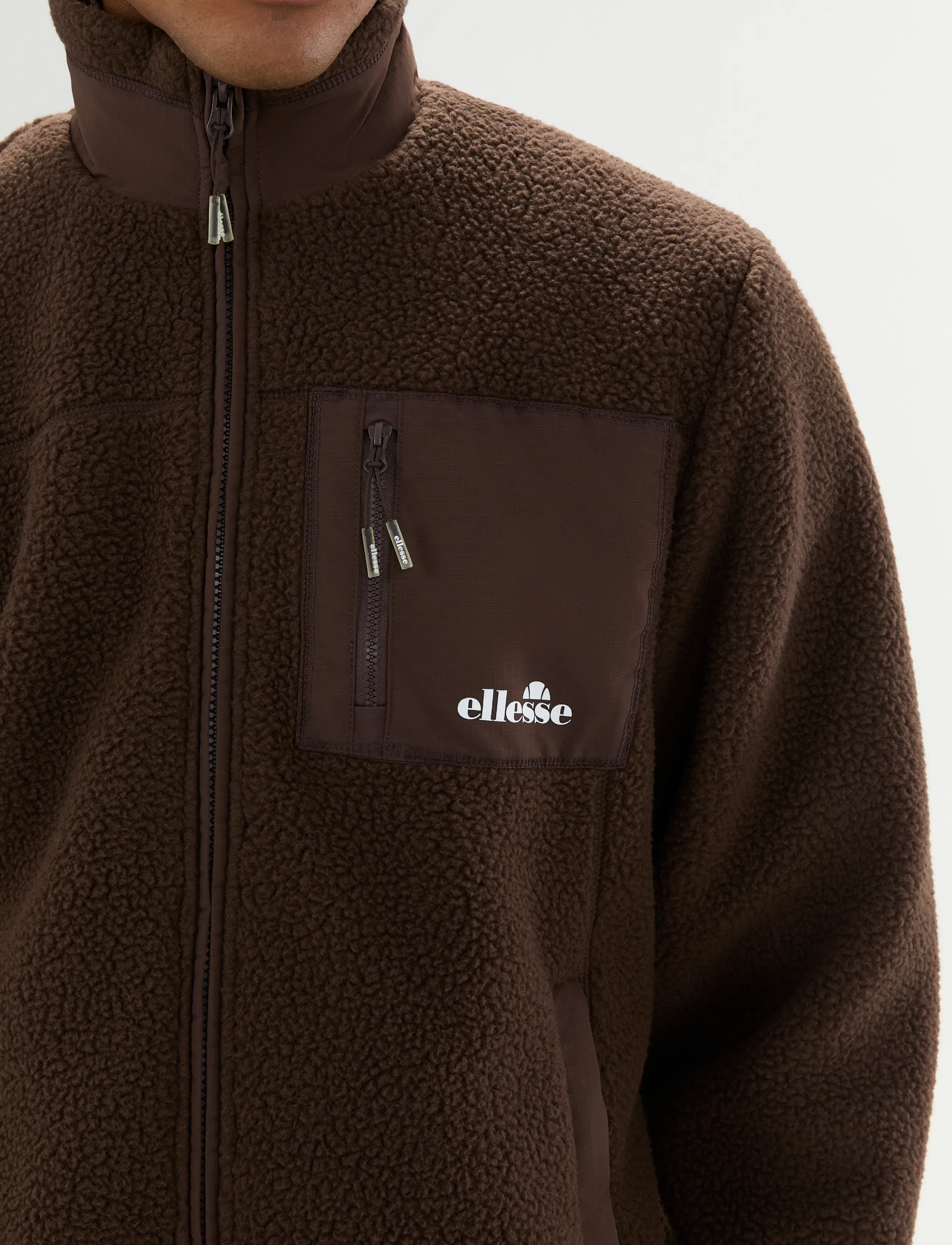 Ellesse - ZERANO 2 FZ JACKET - fleece-pullover - dark brown - 3