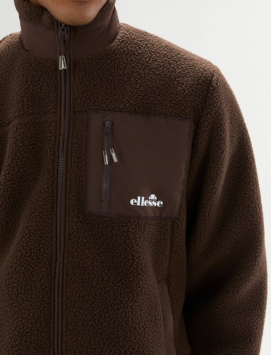 Ellesse - ZERANO 2 FZ JACKET - fleece-pullover - dark brown - 3