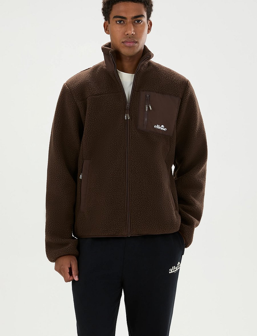 Ellesse - ZERANO 2 FZ JACKET - fleece-pullover - dark brown - 5