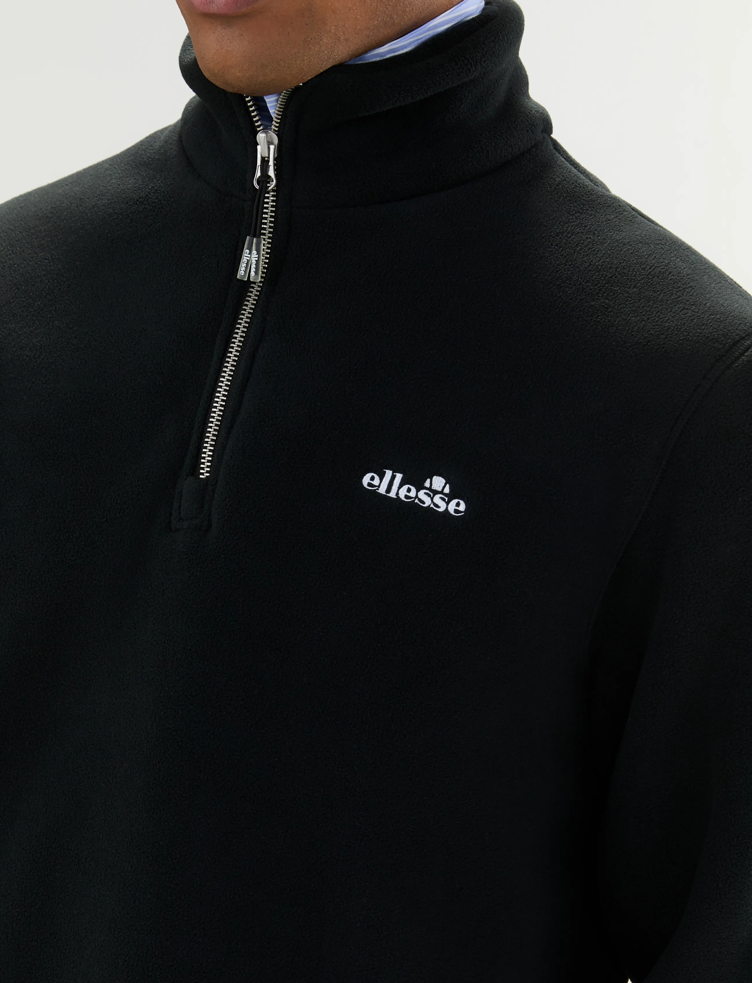 Ellesse ZERANO 2 1/4 ZIP JACKET - Clothing - BLACK / black