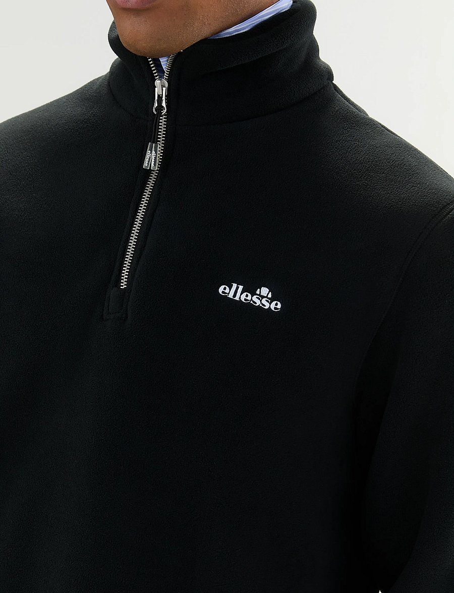 Ellesse - ZERANO 2 1/4 ZIP JACKET - sweatshirts - black - 0