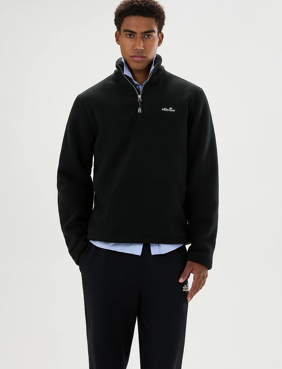 Ellesse - ZERANO 2 1/4 ZIP JACKET - sweatshirts - black - 5