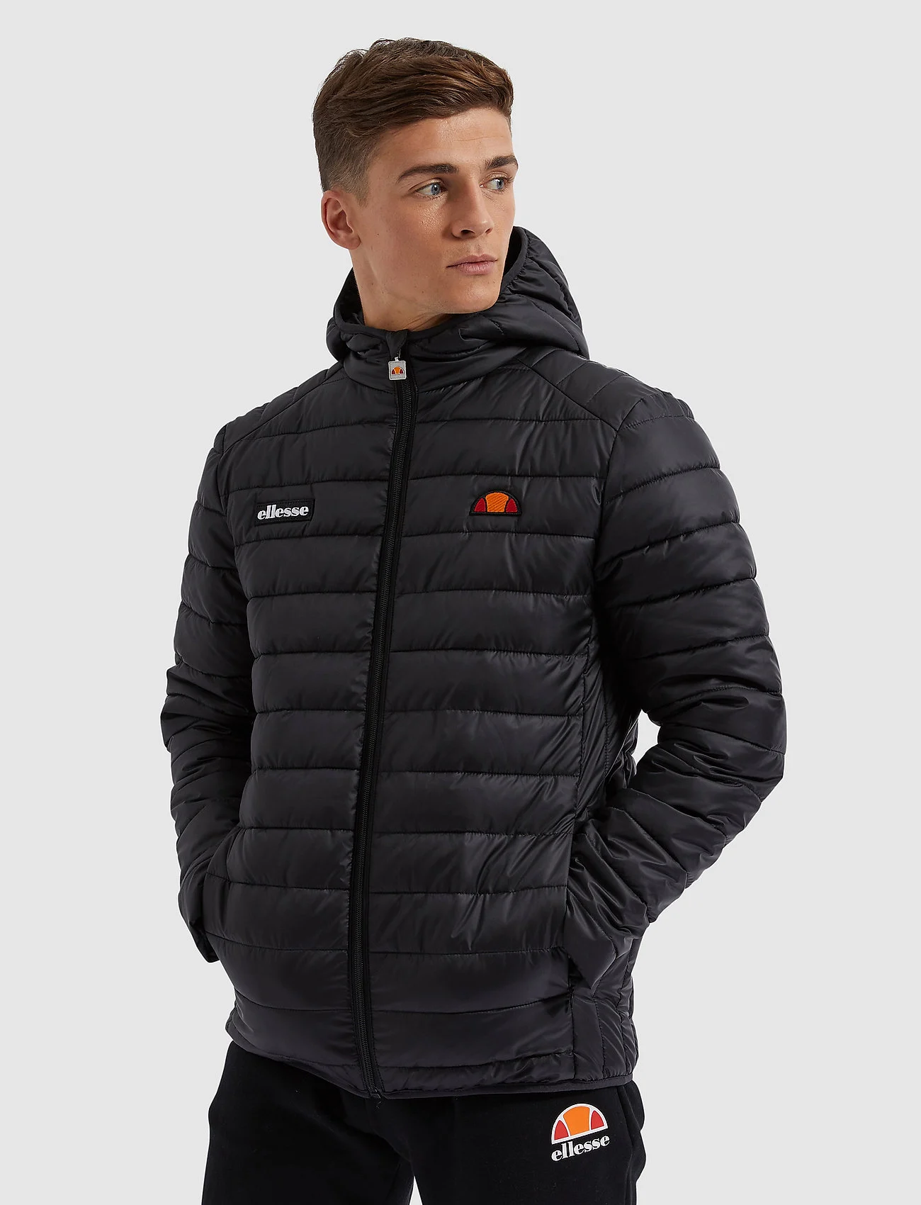 Ellesse LOMBARDY PADDED JACKET - Herbstgarderobe - BLACK (ANTHRACITE) / black