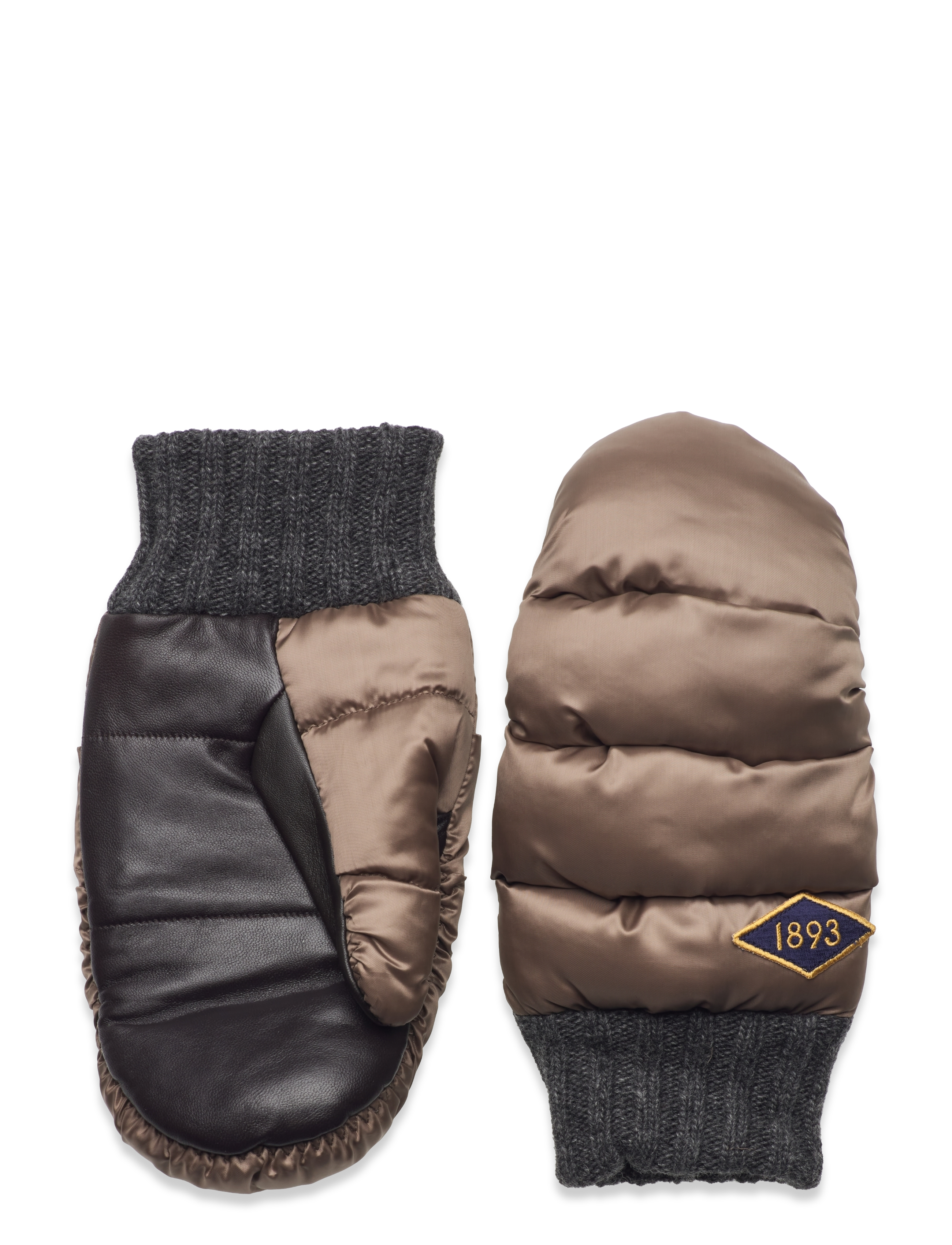 CATERPILLER - RECYCLED POLYESTER MITTEN-RED - BEIGE