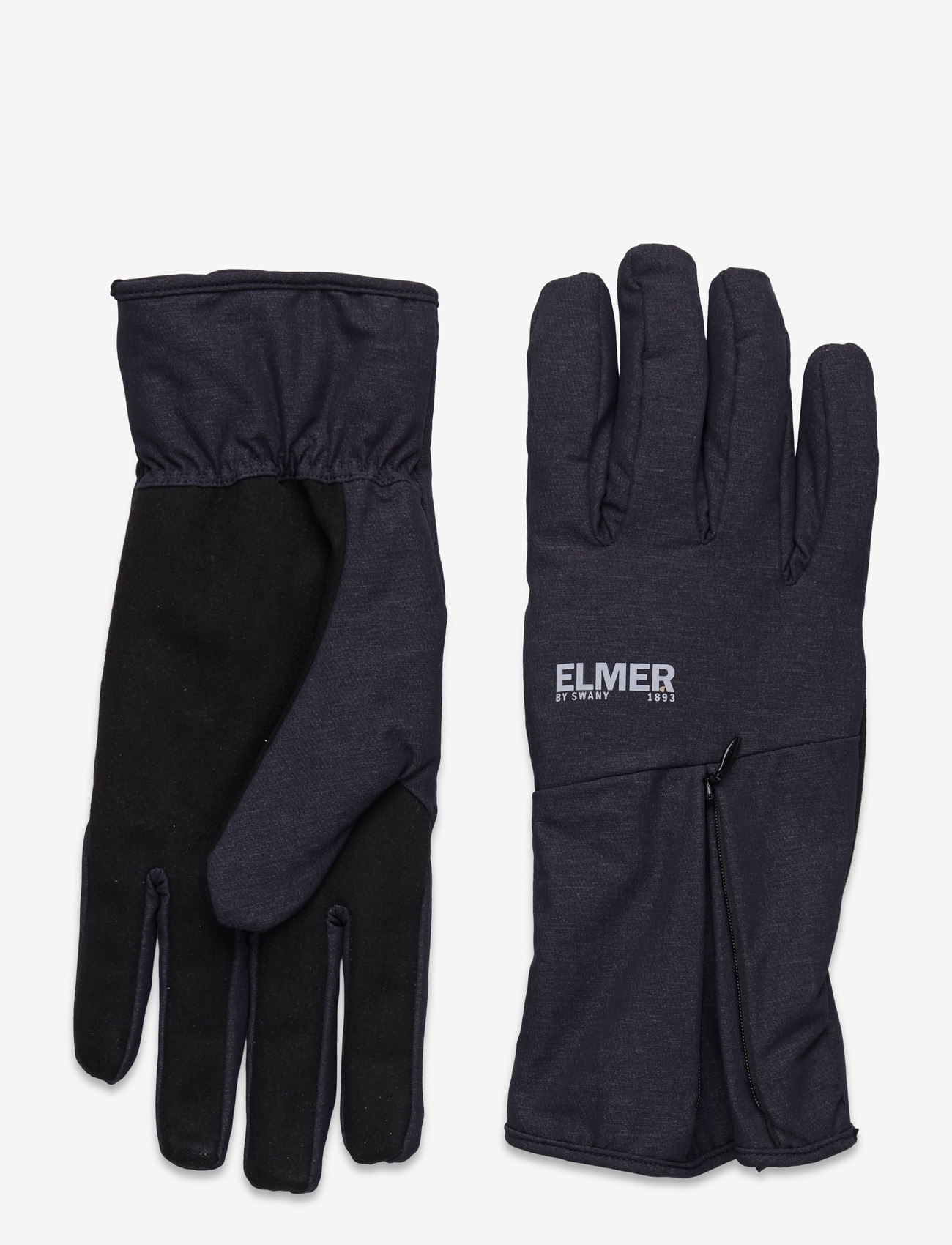Elmer by Swany - ZIPPER  CUFF GLOVE -CHARCOAL - nach stil kaufen - charcoal - 1