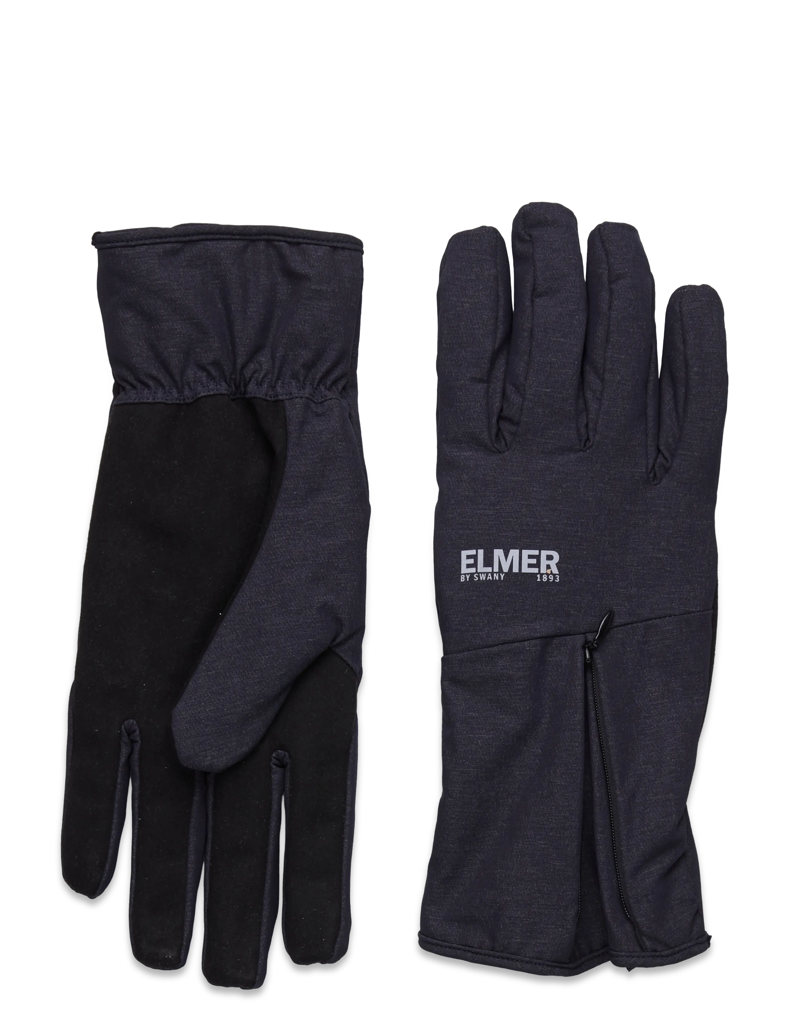 Elmer by Swany - ZIPPER  CUFF GLOVE -CHARCOAL - hanskar - charcoal - 1