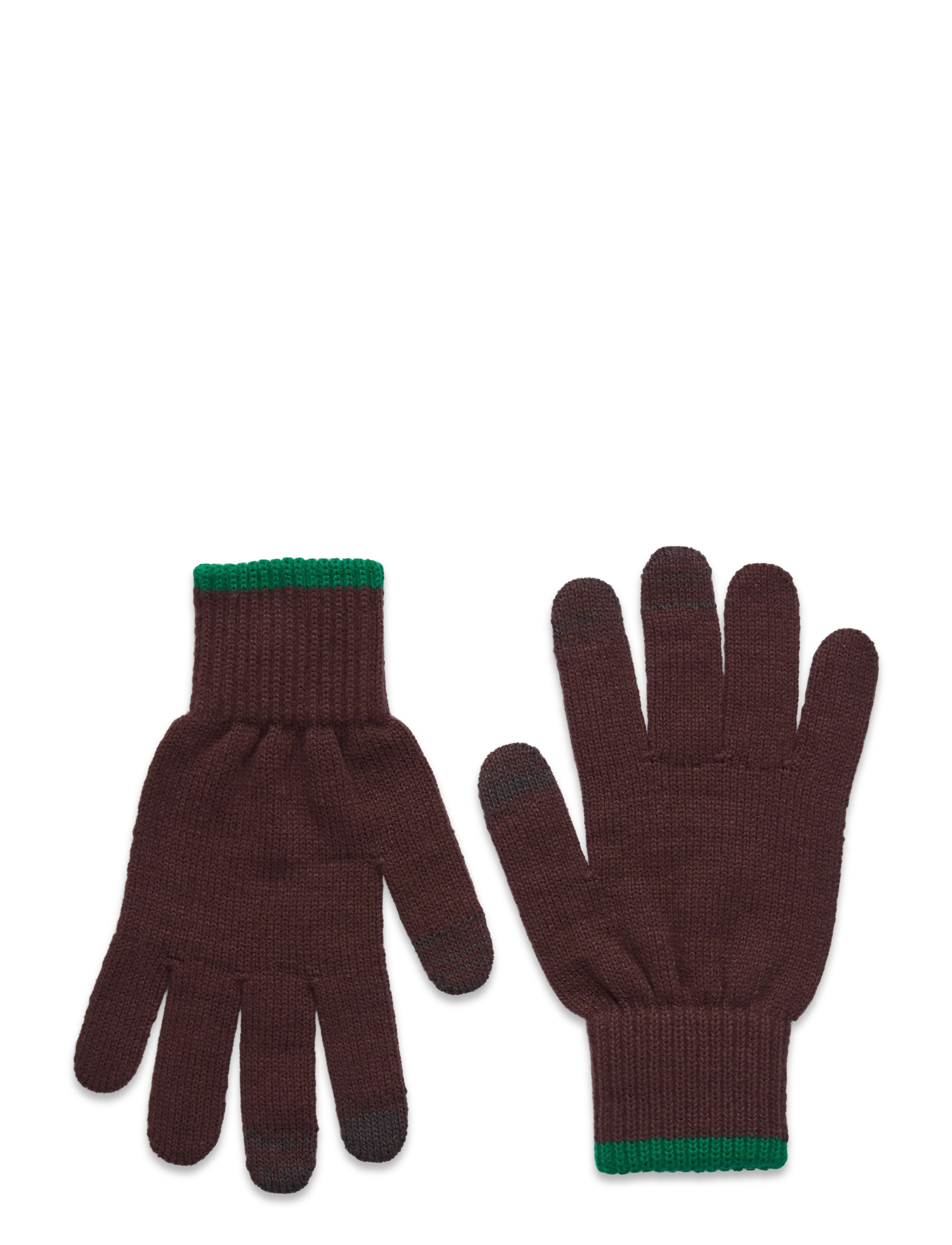 Elmer by Swany KNIT GLOVE - ROSEWOOD - Handsker & Vanter - ROSEWOOD / brown