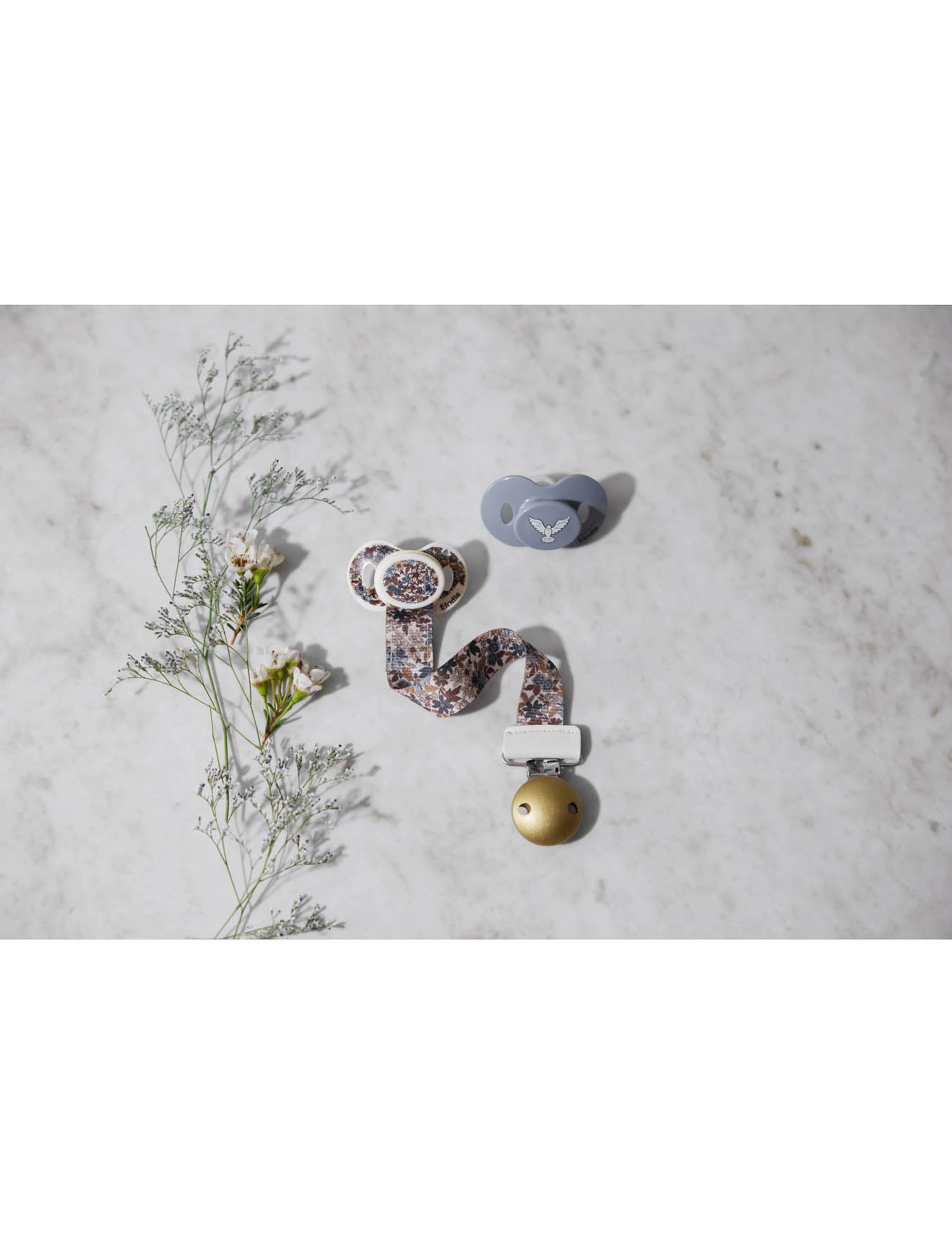 Elodie Details Pacifier - Free Bird, MONTHS3, Blue, Sutter Og Tilbehør > Sutter, Børn